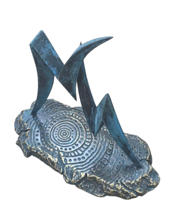 'Fire & Lightning' | 28x28x12cm