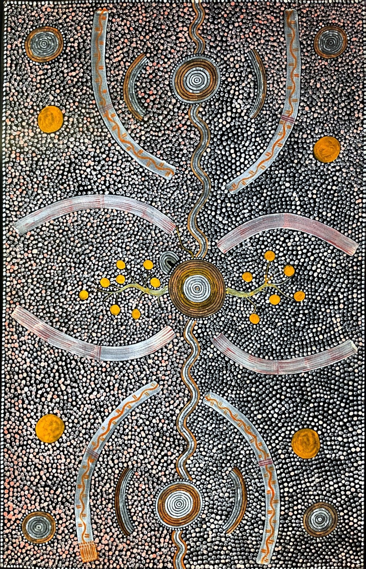 Kaapa Mbitjana Tjampityjinpa, Native Orange Dreaming, 1974