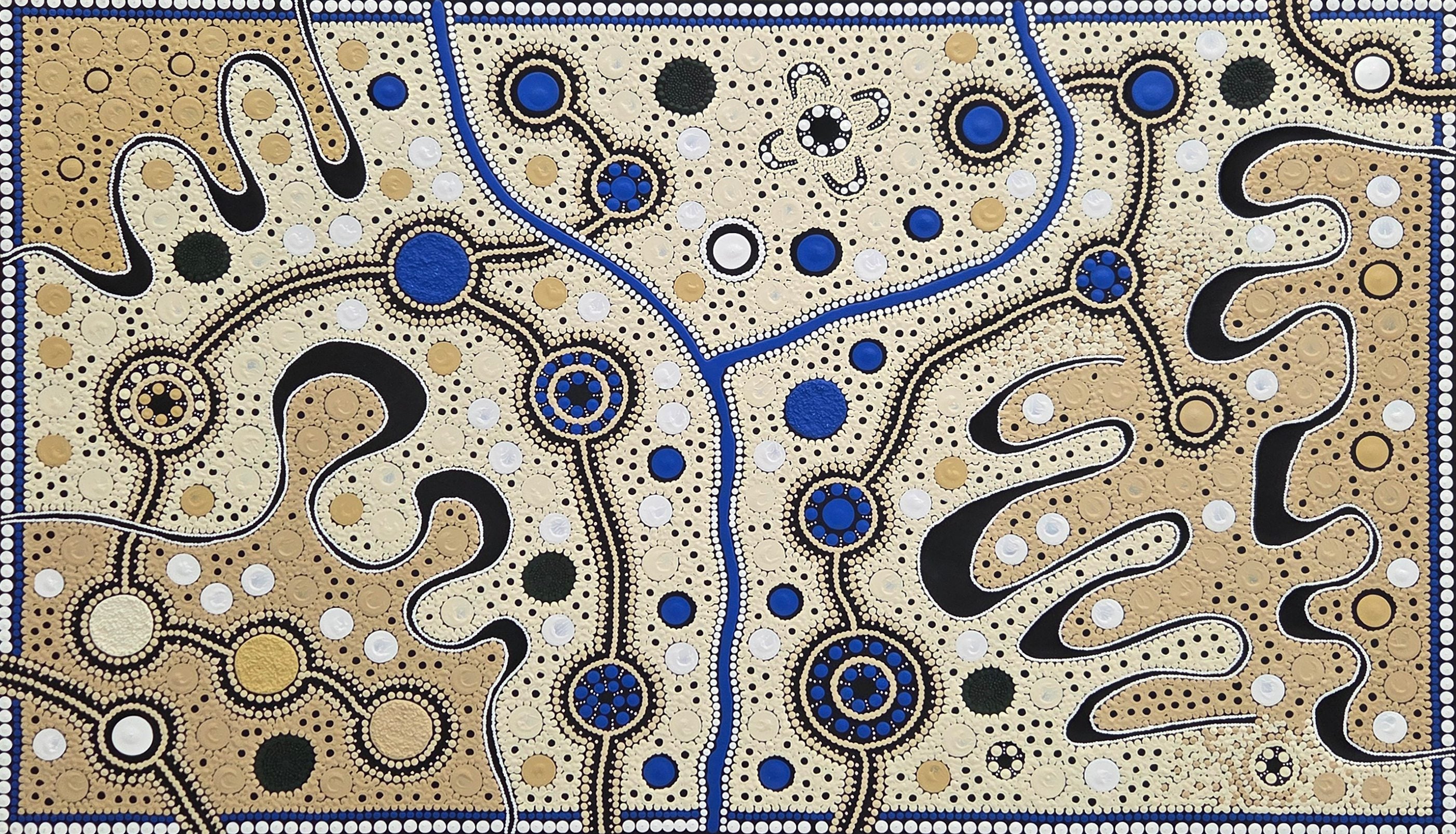 Tony Sorby | 'Journey Tracks to Sacred Water, 2024' | 90x150cm-thumbmail-1