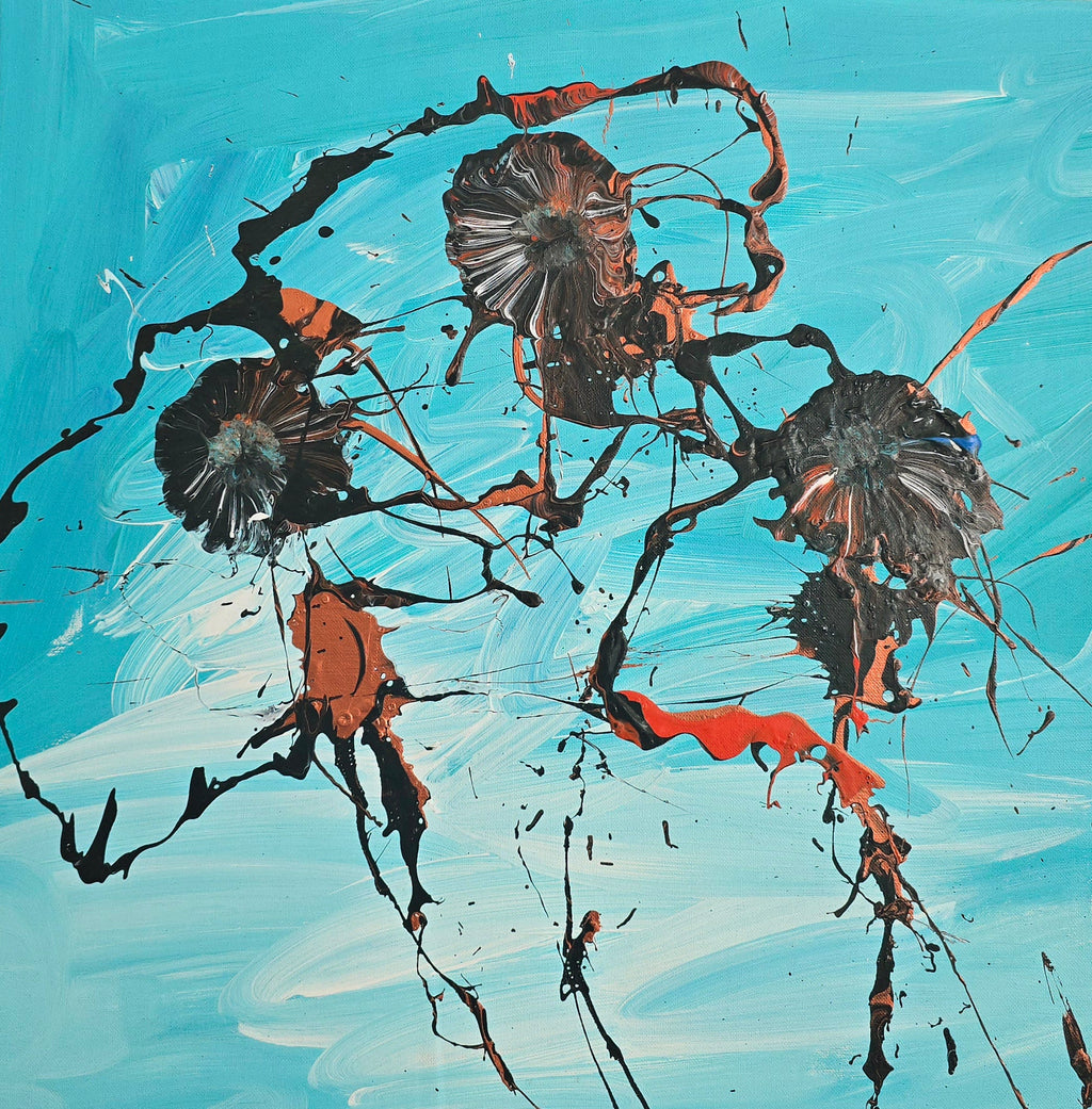 Rowdy Warren | 'Wild Flowers, 2023' | 59x59cm