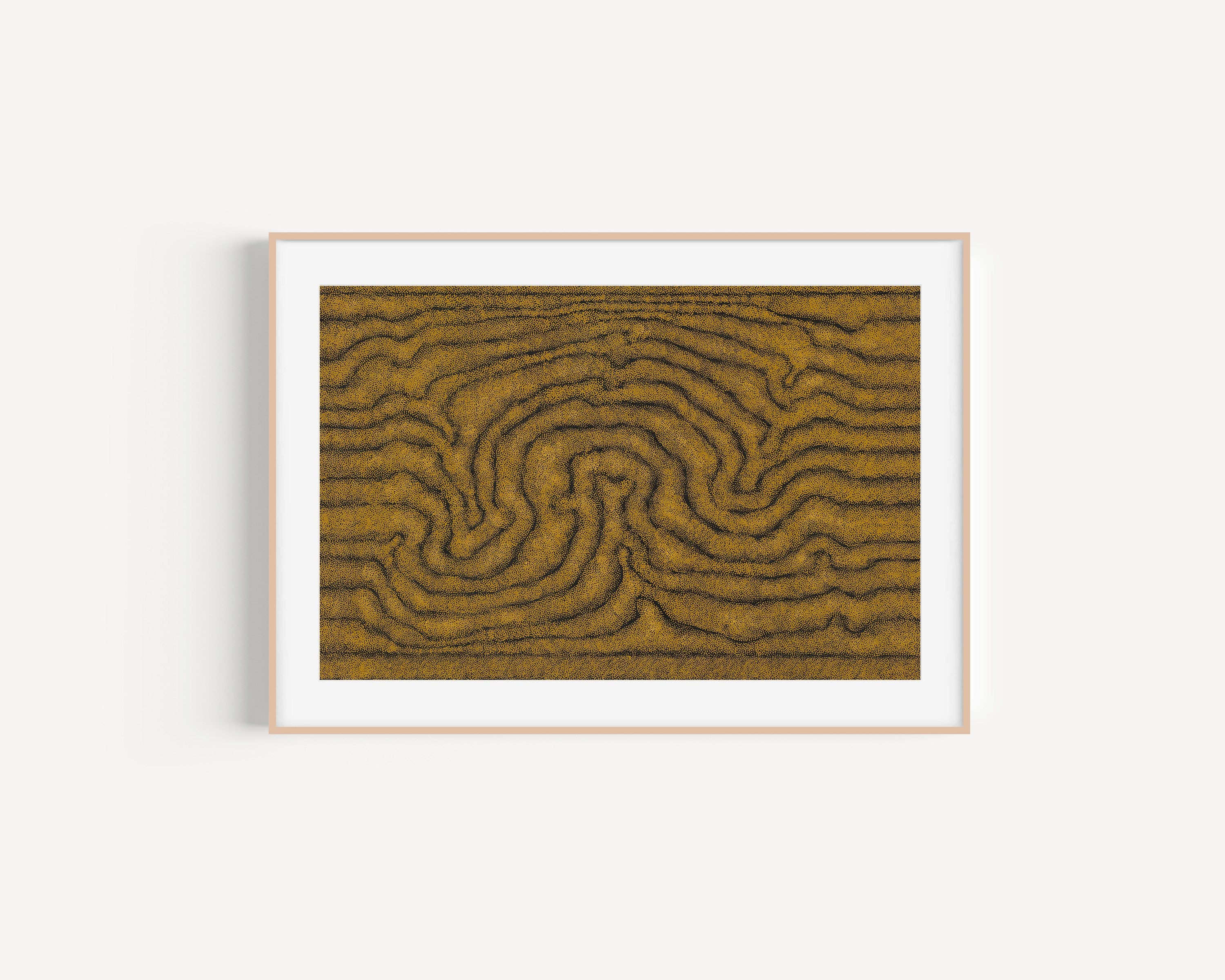 William King Jungala | 'Movement of the Earth' | 2005 | Fine Art Print