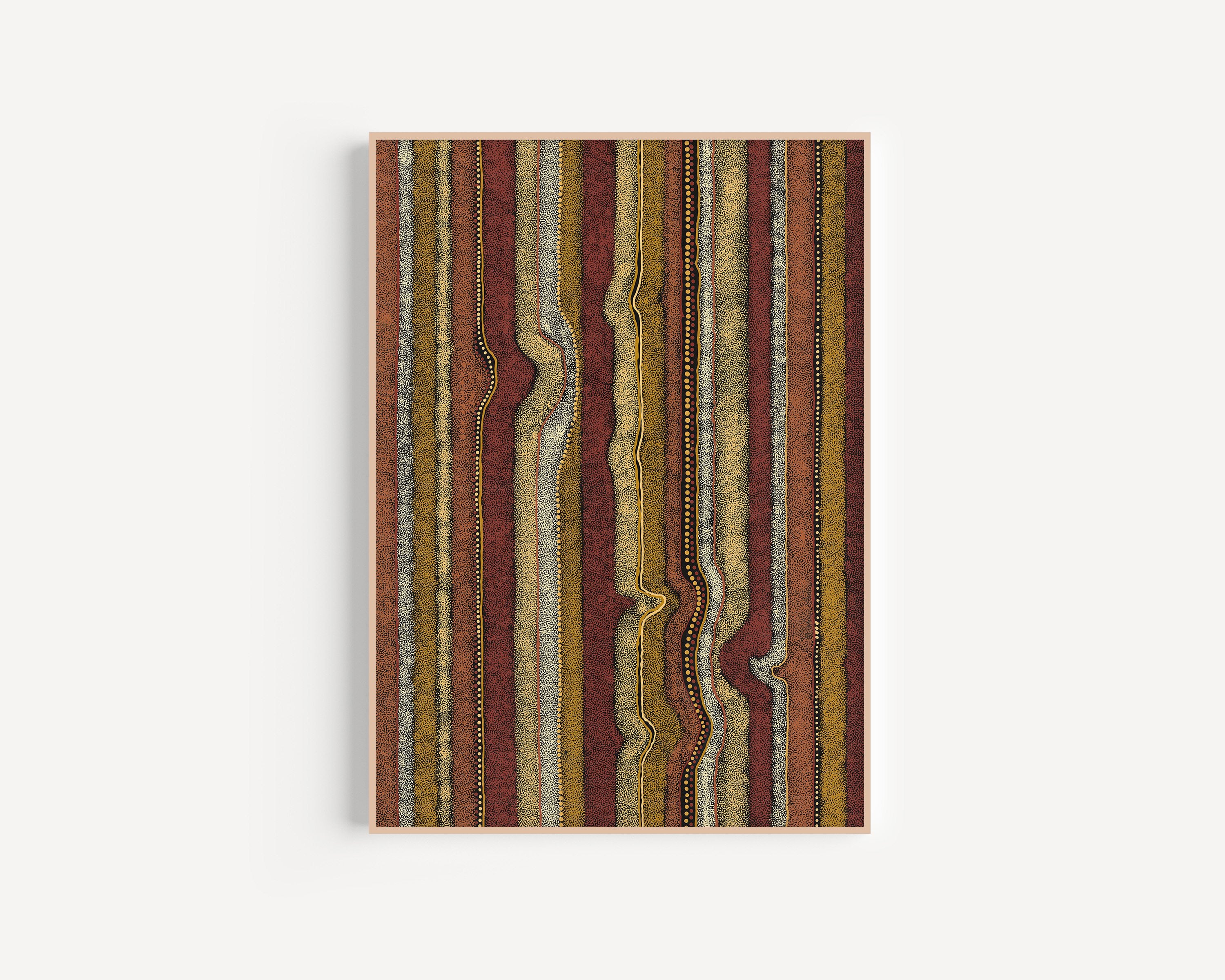William King Jungala | 'Movement of the Earth' | 2005 | Canvas Print-thumbmail-4