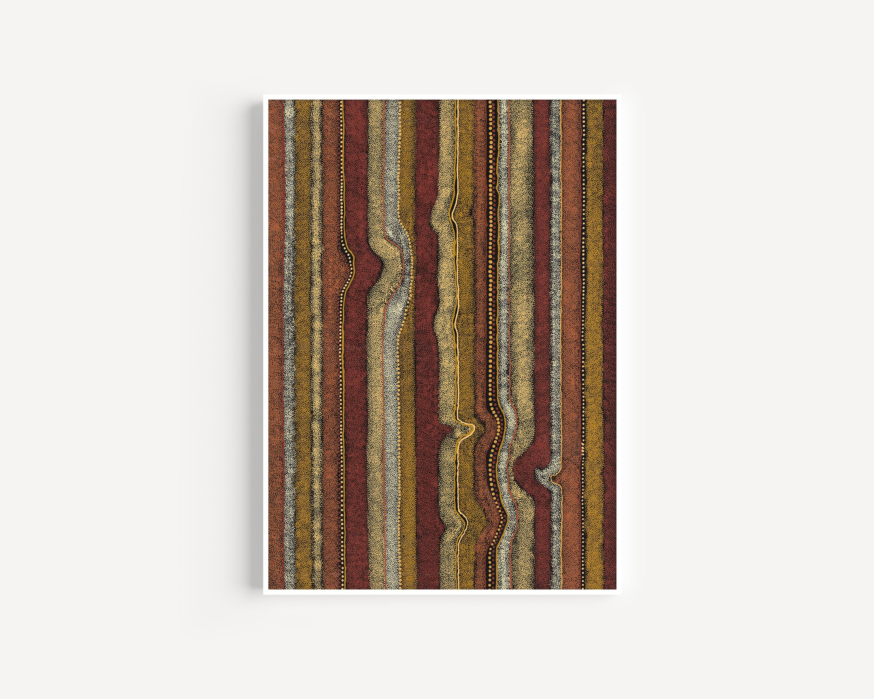 William King Jungala | 'Movement of the Earth' | 2005 | Canvas Print-thumbmail-3