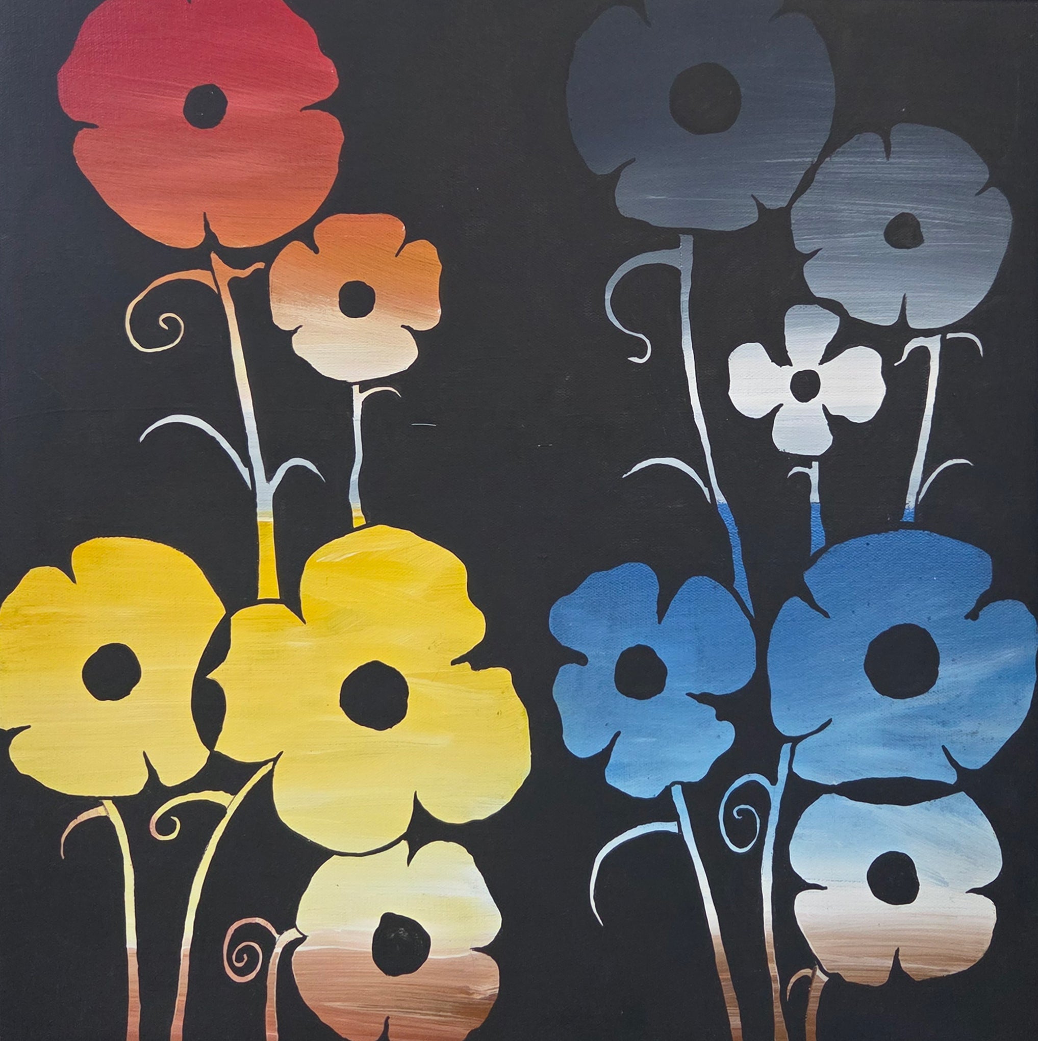 Rowdy Warren | 'Wildflowers' | 61x61cm