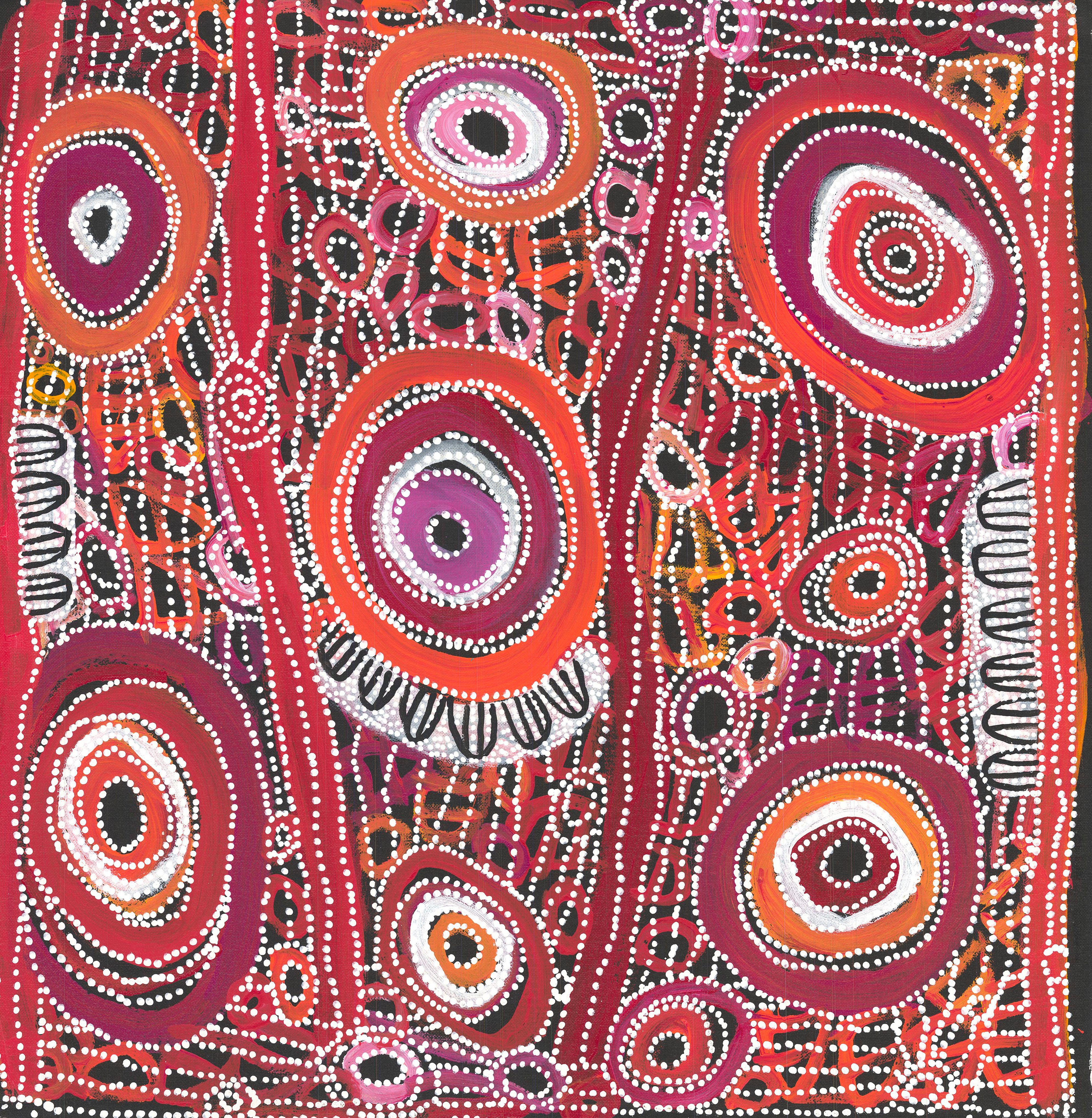 Charmaine Pwerle | 'Awelye, 2024' | 60x60cm