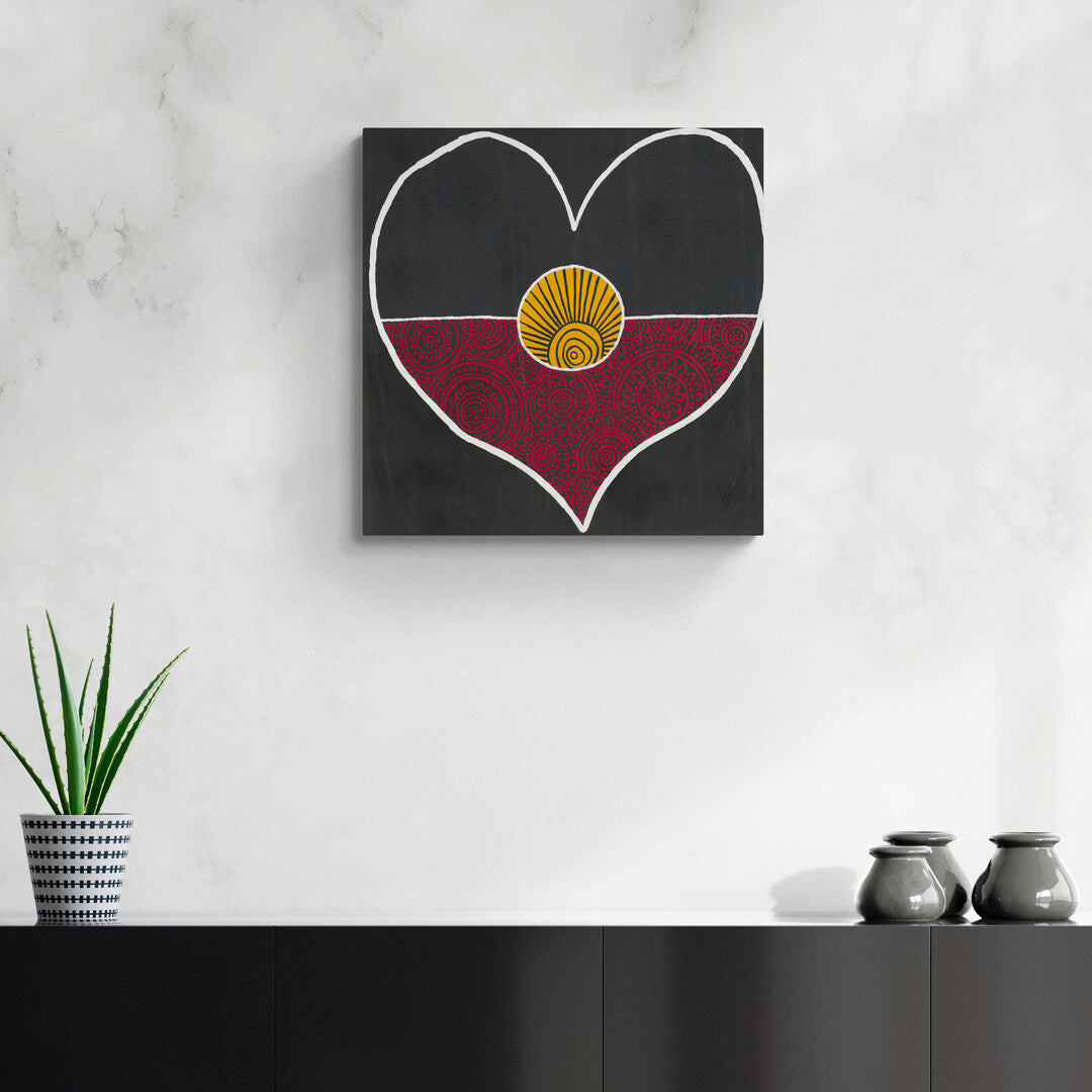 Sarrita King | 'Flag Love, 2023' | 60x60cm-thumbmail-2