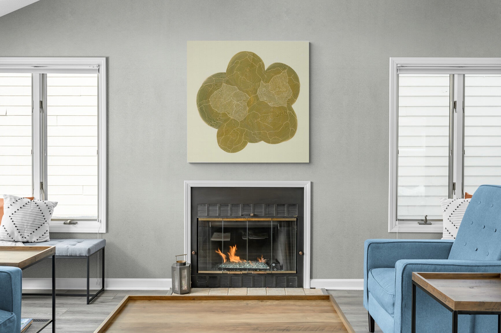 Sarrita King | 'Ngurra, 2023' | 90x90cm