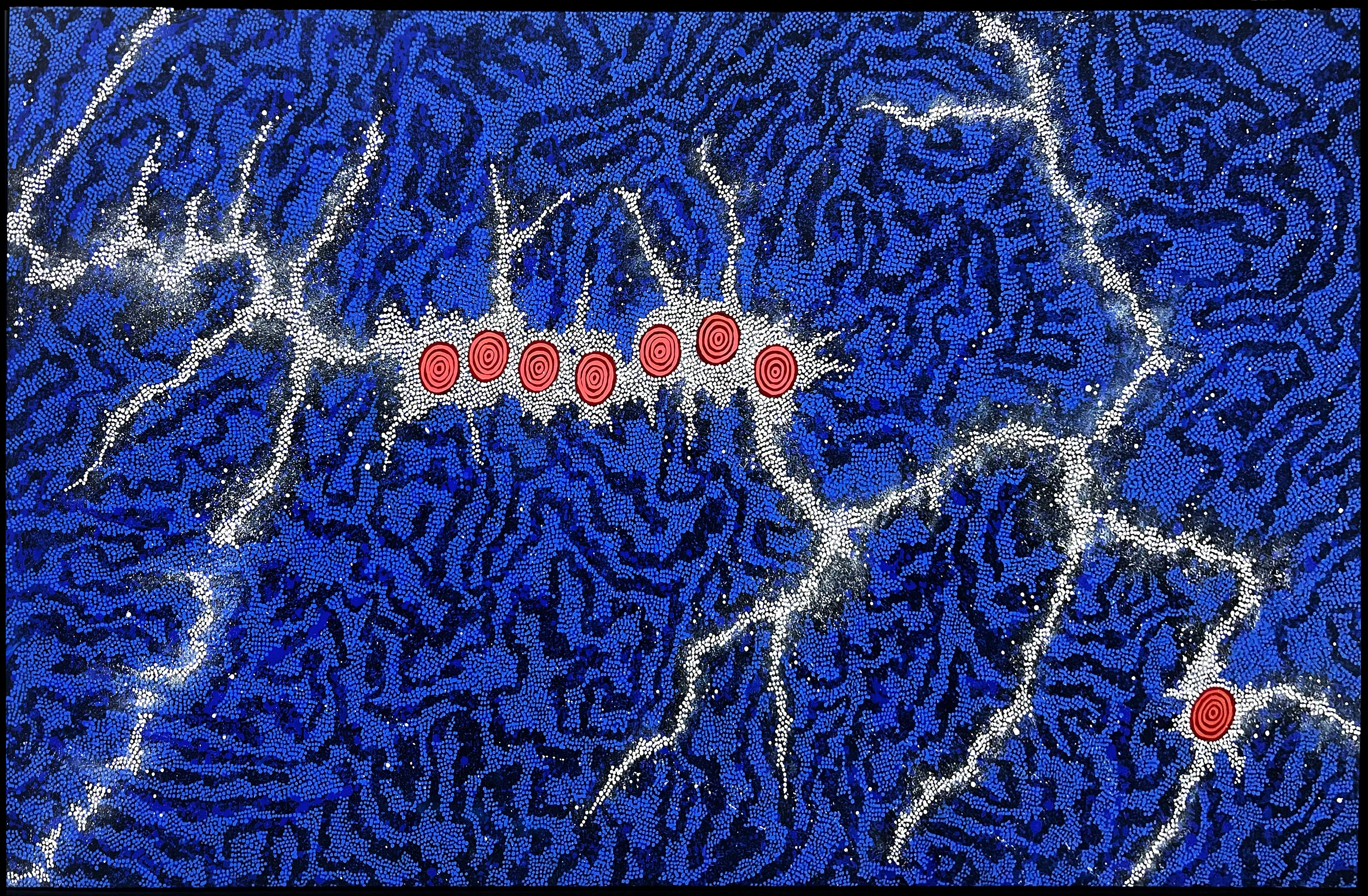 Gabriella Possum Nungurrayi | 'Seven Sisters,  2005' | 140x240cm