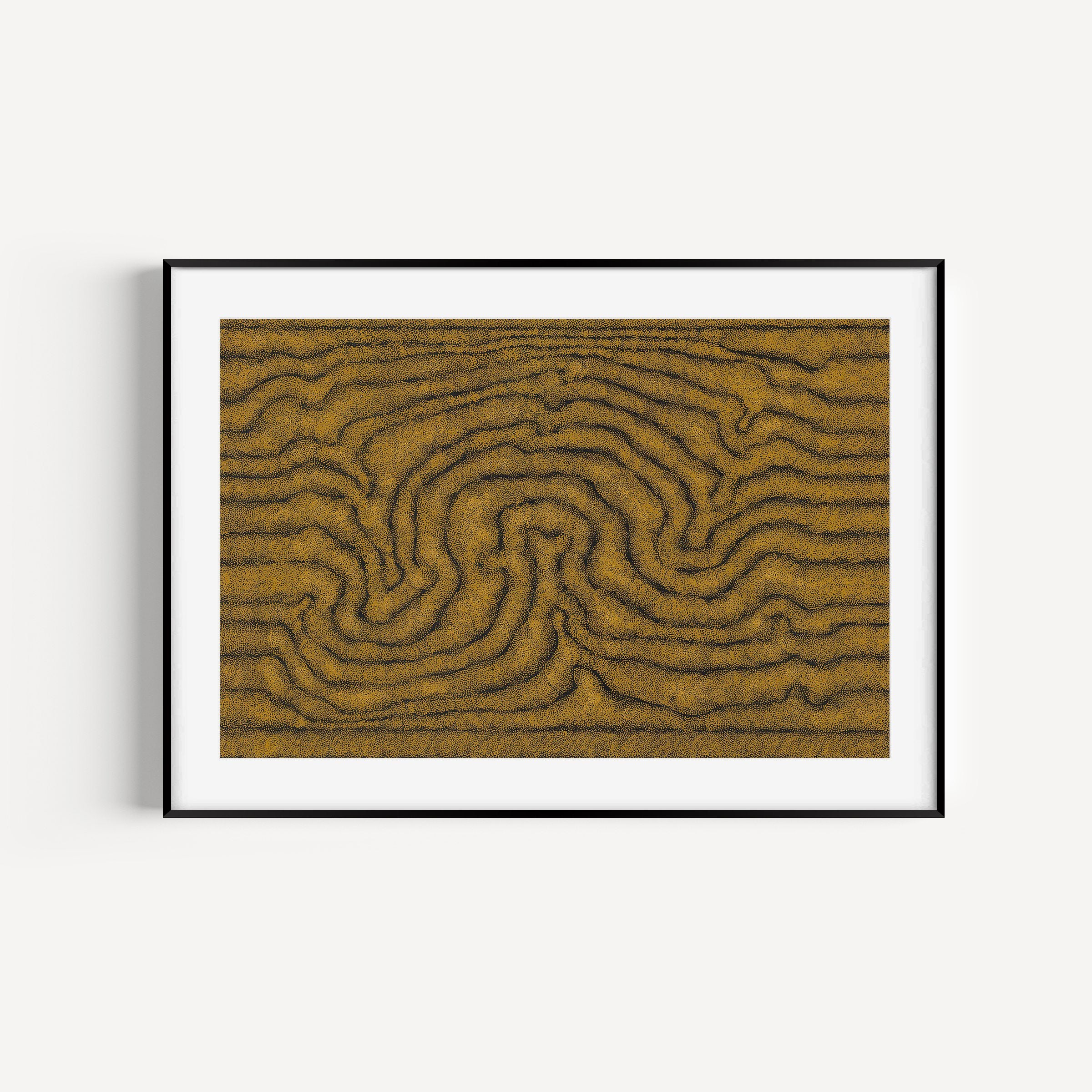 William King Jungala | 'Movement of the Earth, Unknown' | Fine Art Print