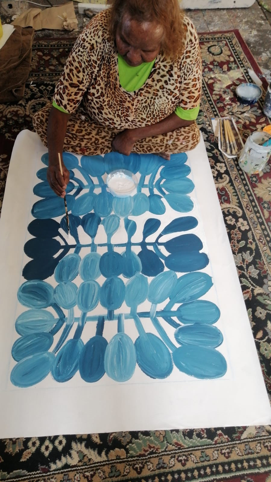 Watiya Tjuta-Mulga Trees by Debra Nangala McDonald