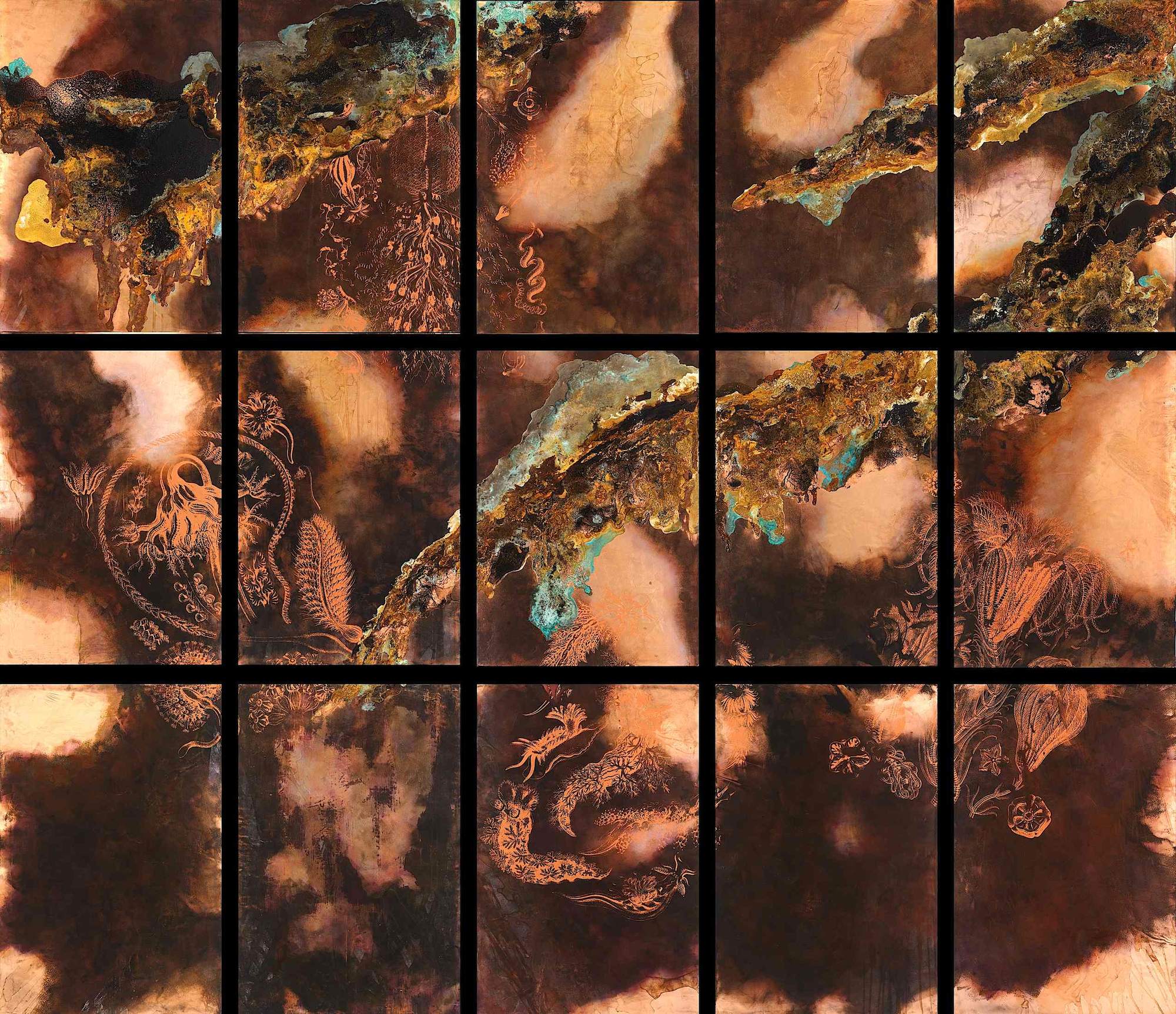 'Creation: Destruction II' | 15 panels of 60x90cm Total: 270x300cm-thumbmail-1
