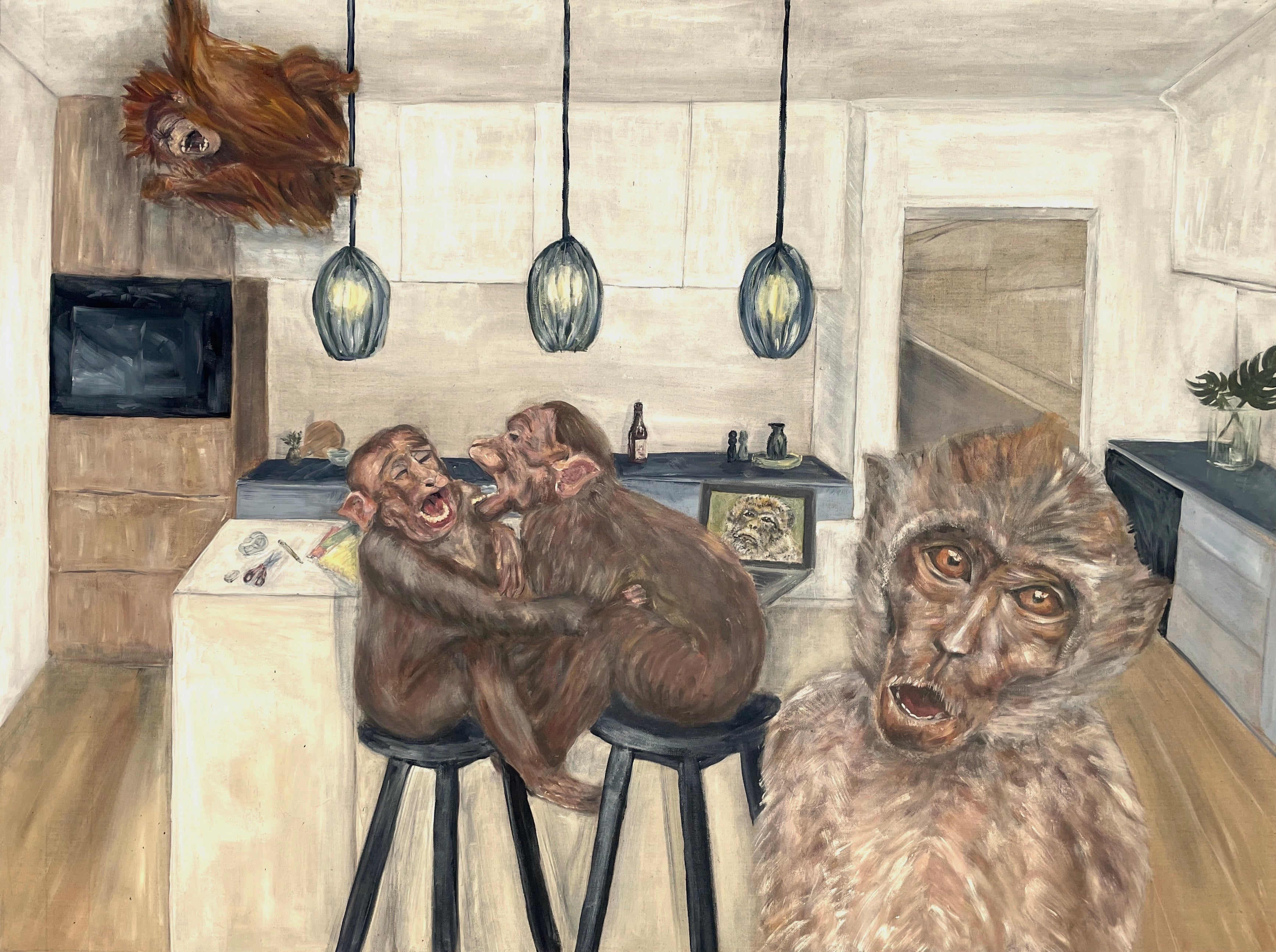 'Homeschooling Harley' | 90x120cm