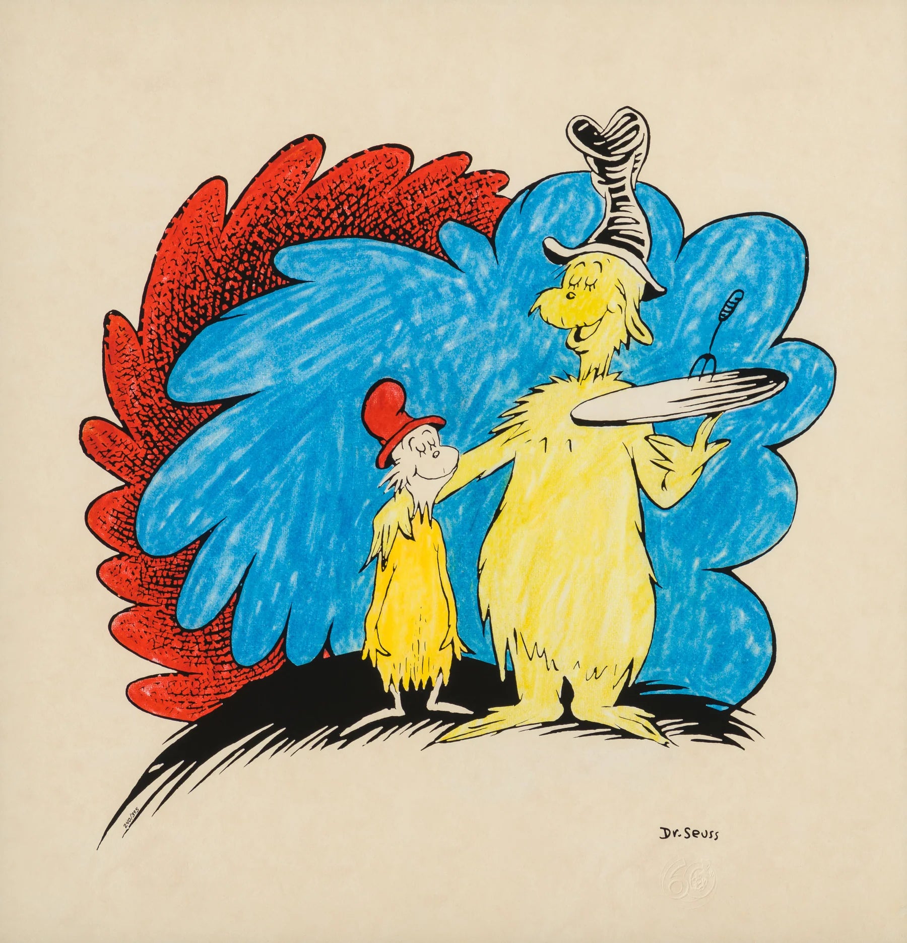 Dr Seuss | 'Green Eggs and Ham' 60th ed | 74x71cm-thumbmail-1