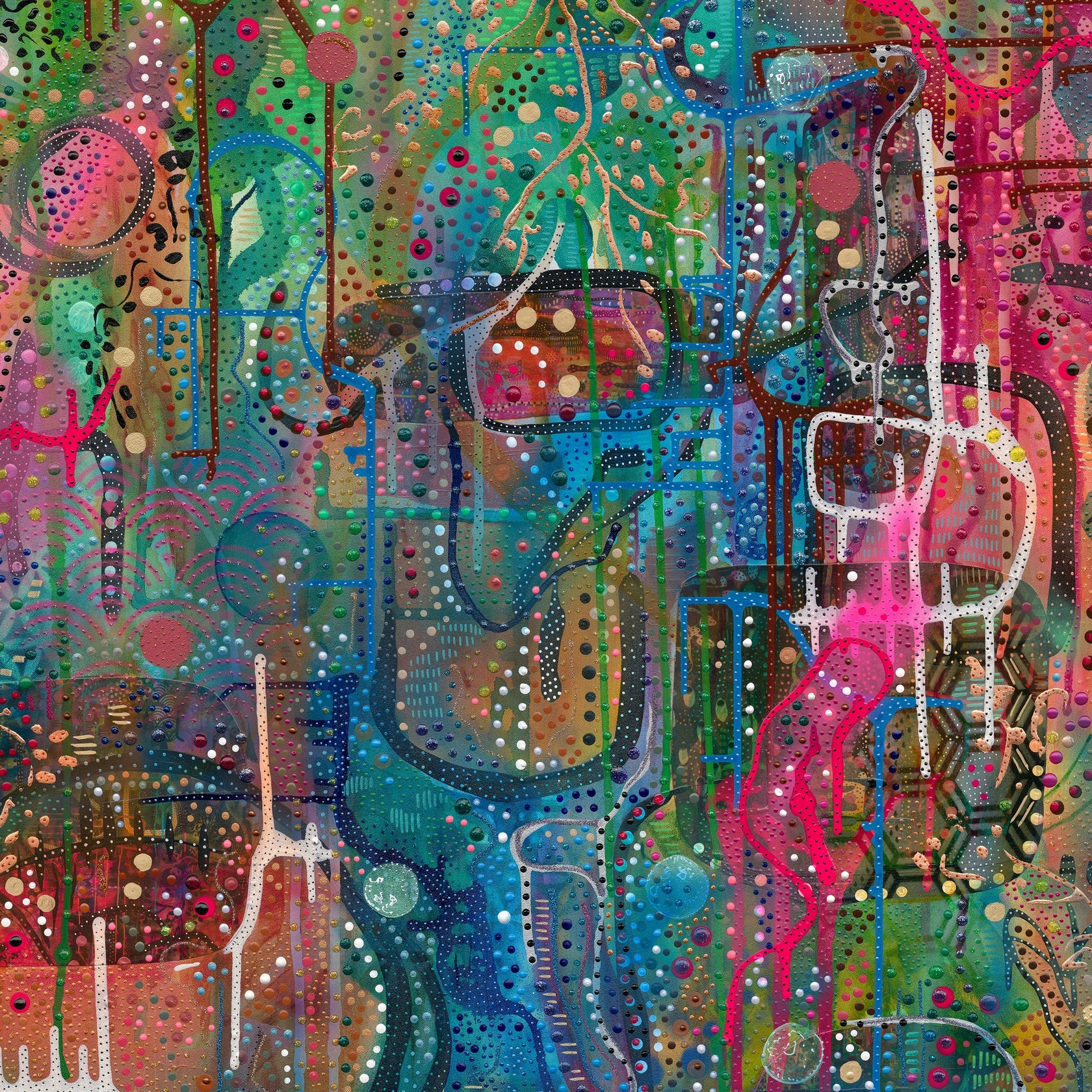 Rebecca Anne Brady | Gumnut Heaven, 2025 | 90x90cm-thumbmail-1