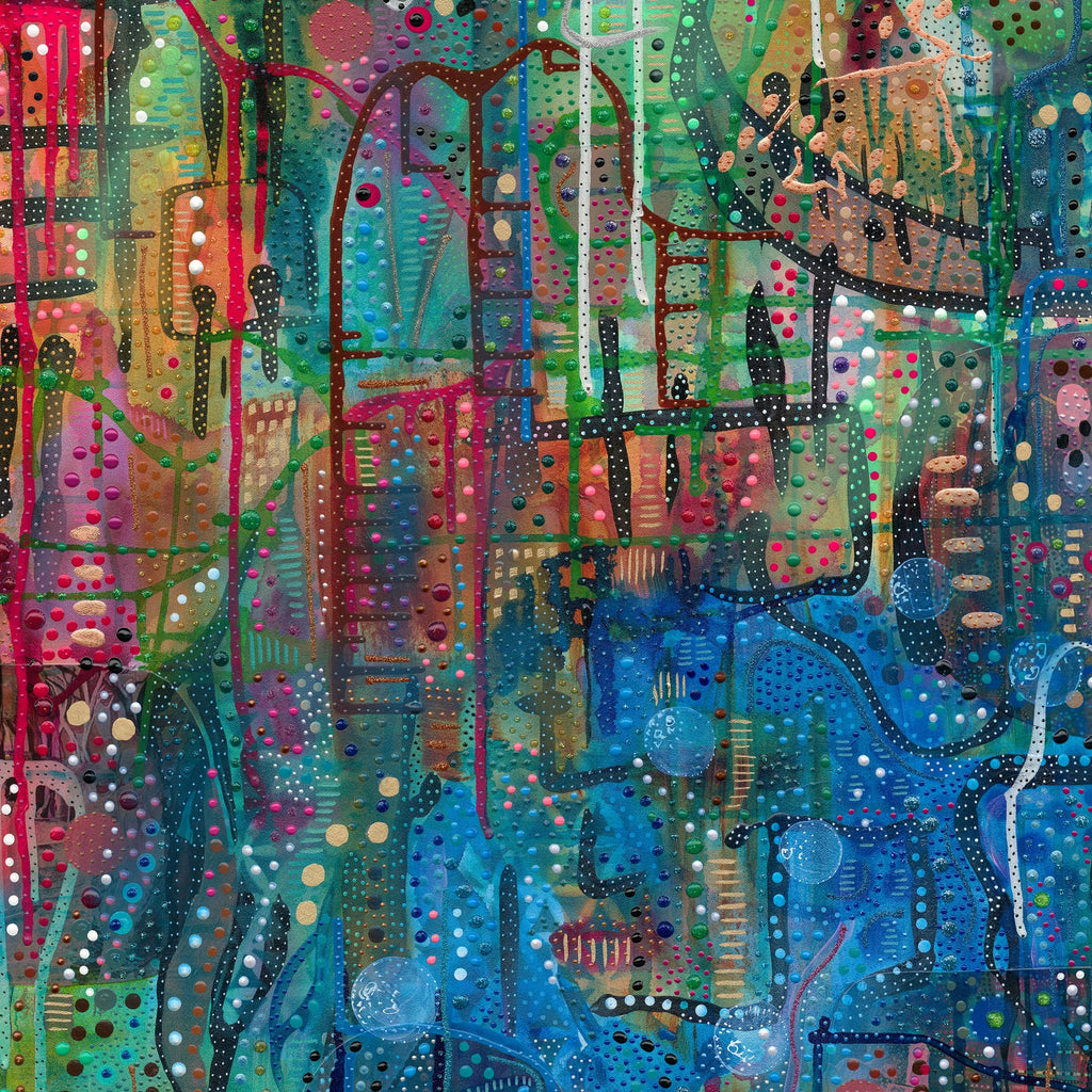 Rebecca Anne Brady | 'Bush Babies, 2025' | 90x90cm