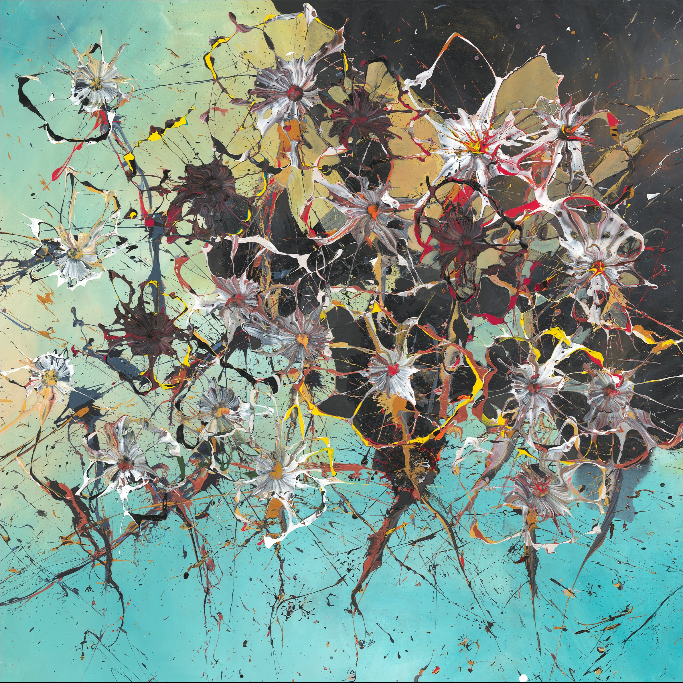 Rowdy Warren | 'Wildflowers, 2025' | 210x210cm