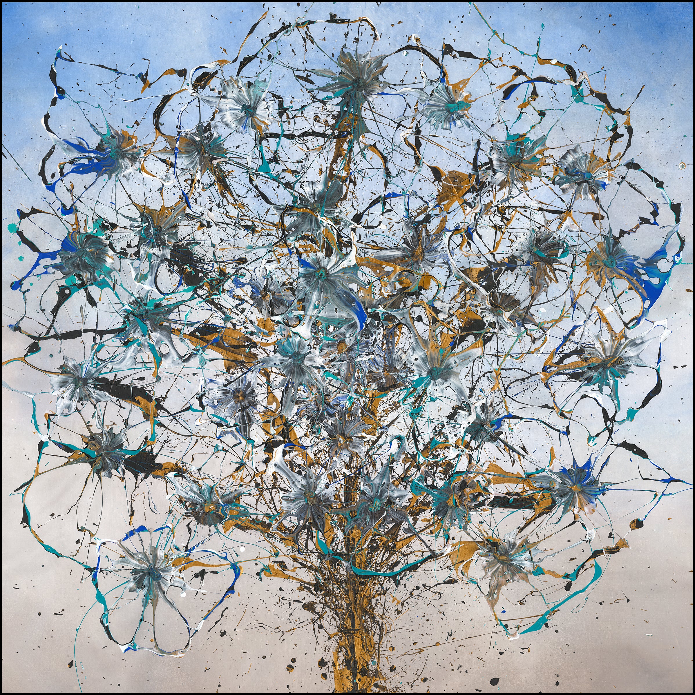 Rowdy Warren | 'Wildflowers, 2025' | 210x210cm