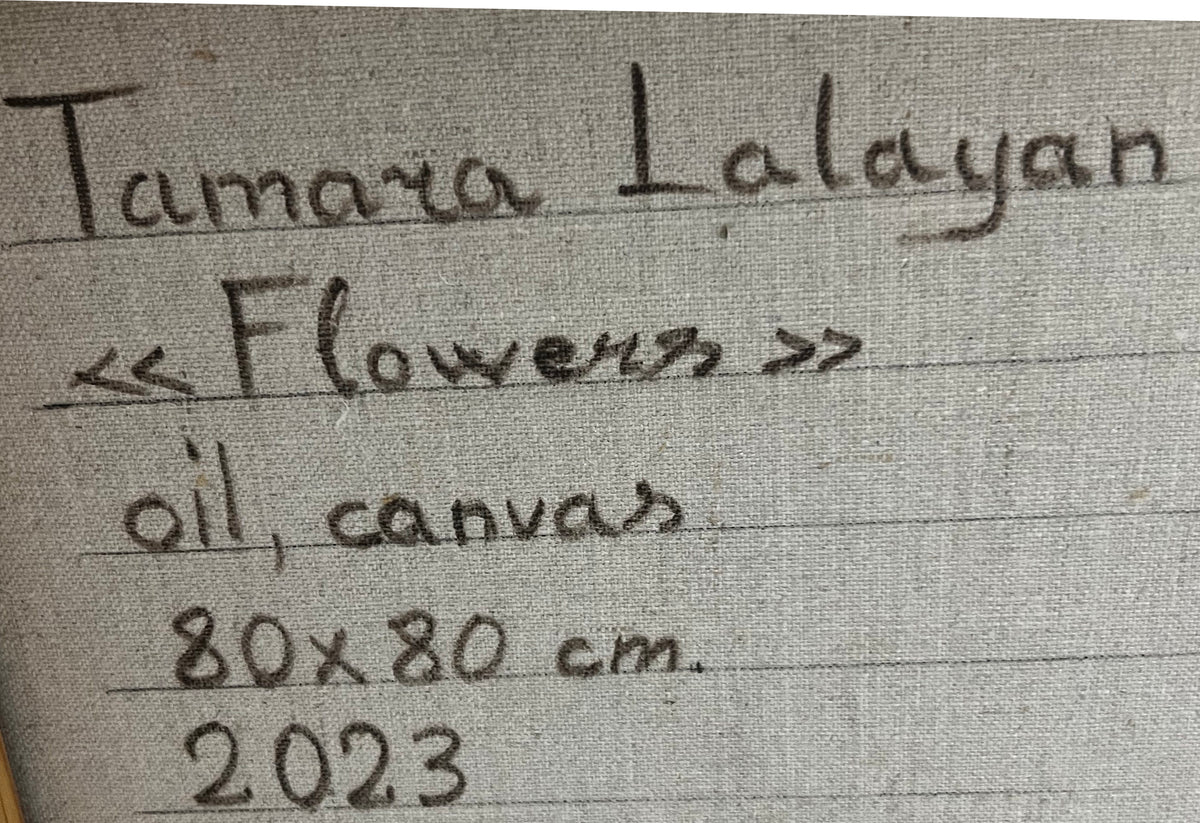 Tamara Lalayan | 'Summer Flowers, 2023' | 80x80cm