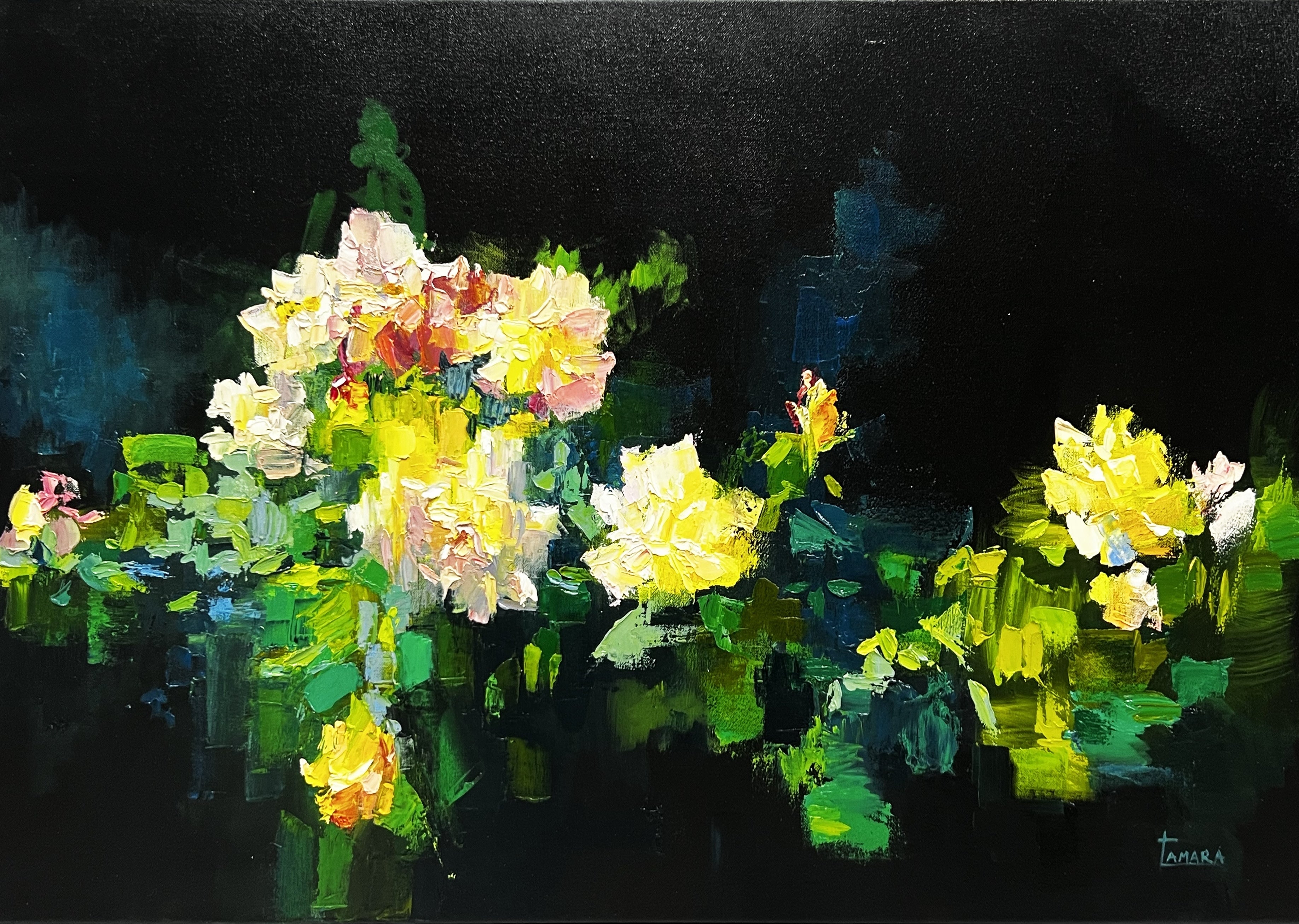 Tamara Lalayan | 'Roses, 2023' | 60x100cm-thumbmail-1
