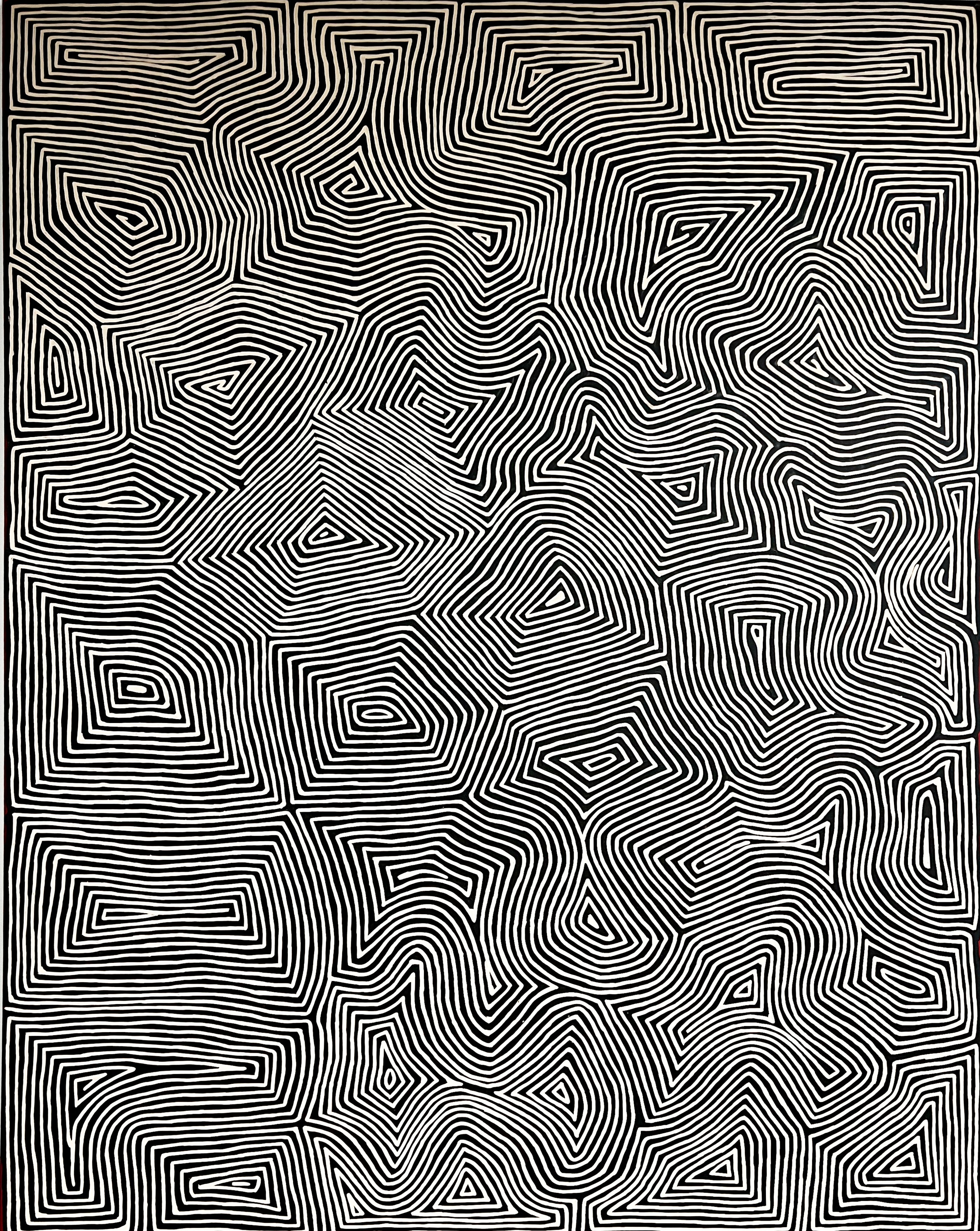 George Hairbrush Tjungurrayi | 'Tingari, 2019' | 243x183cm-thumbmail-1