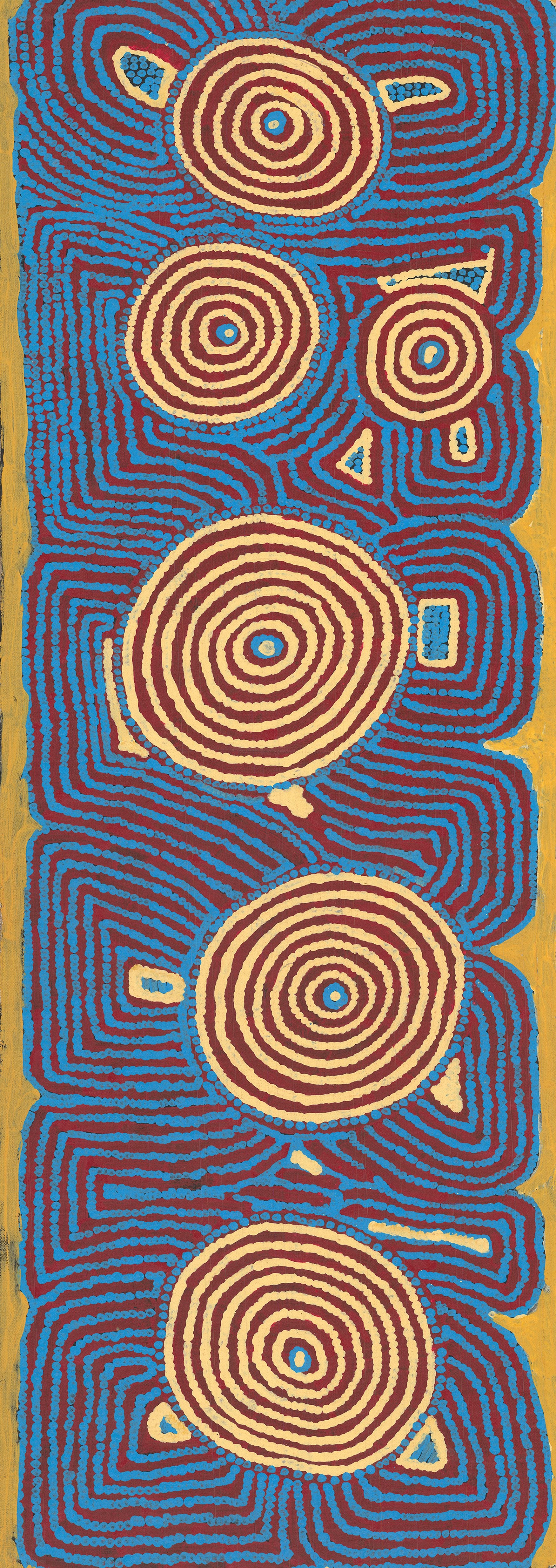 Barney Campbell Tjakamarra | 'Mens Business, 2009' | 45x150cm