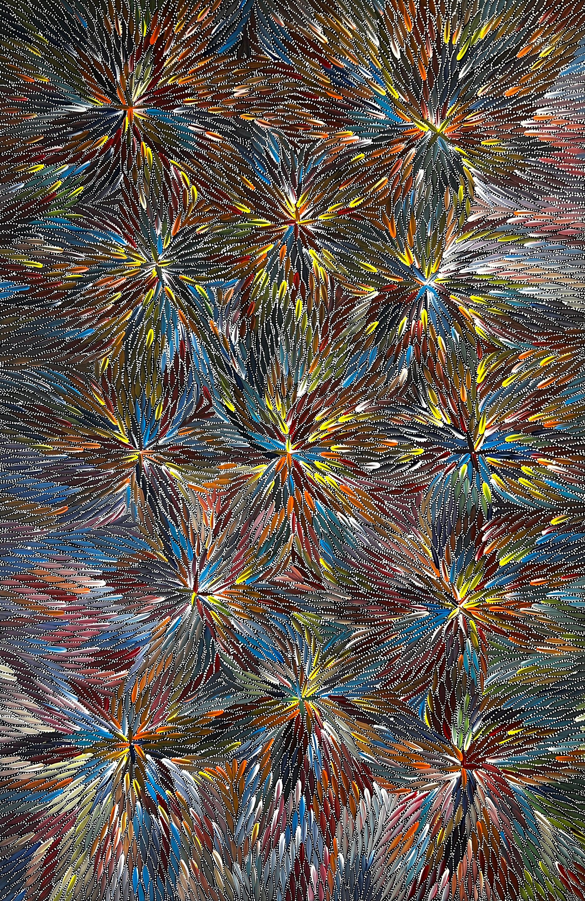 Bernadine Johnson | 'Medicine Leaves, 2024' | 88x140cm-thumbmail-1