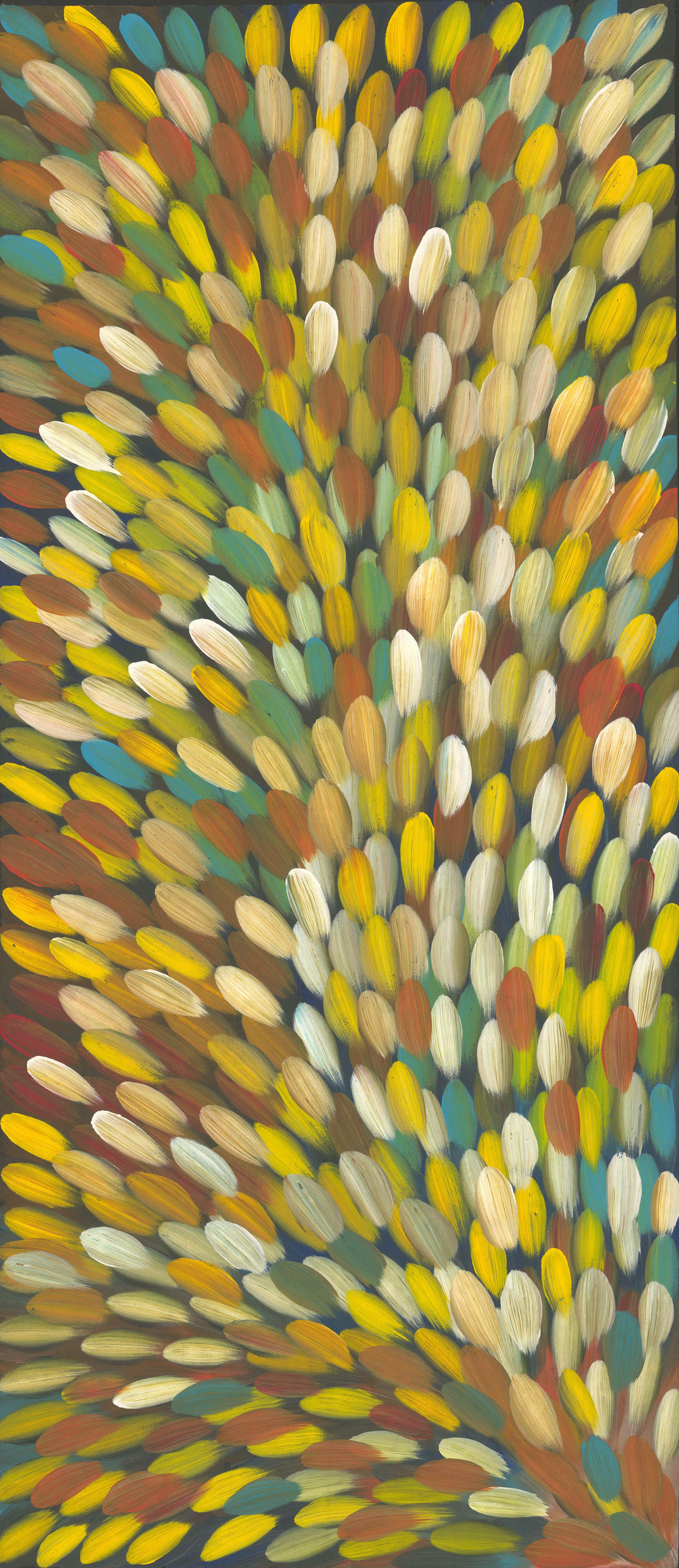 Gloria Petyarre | 'Medicine Leaves, 2012' | 198x82cm
