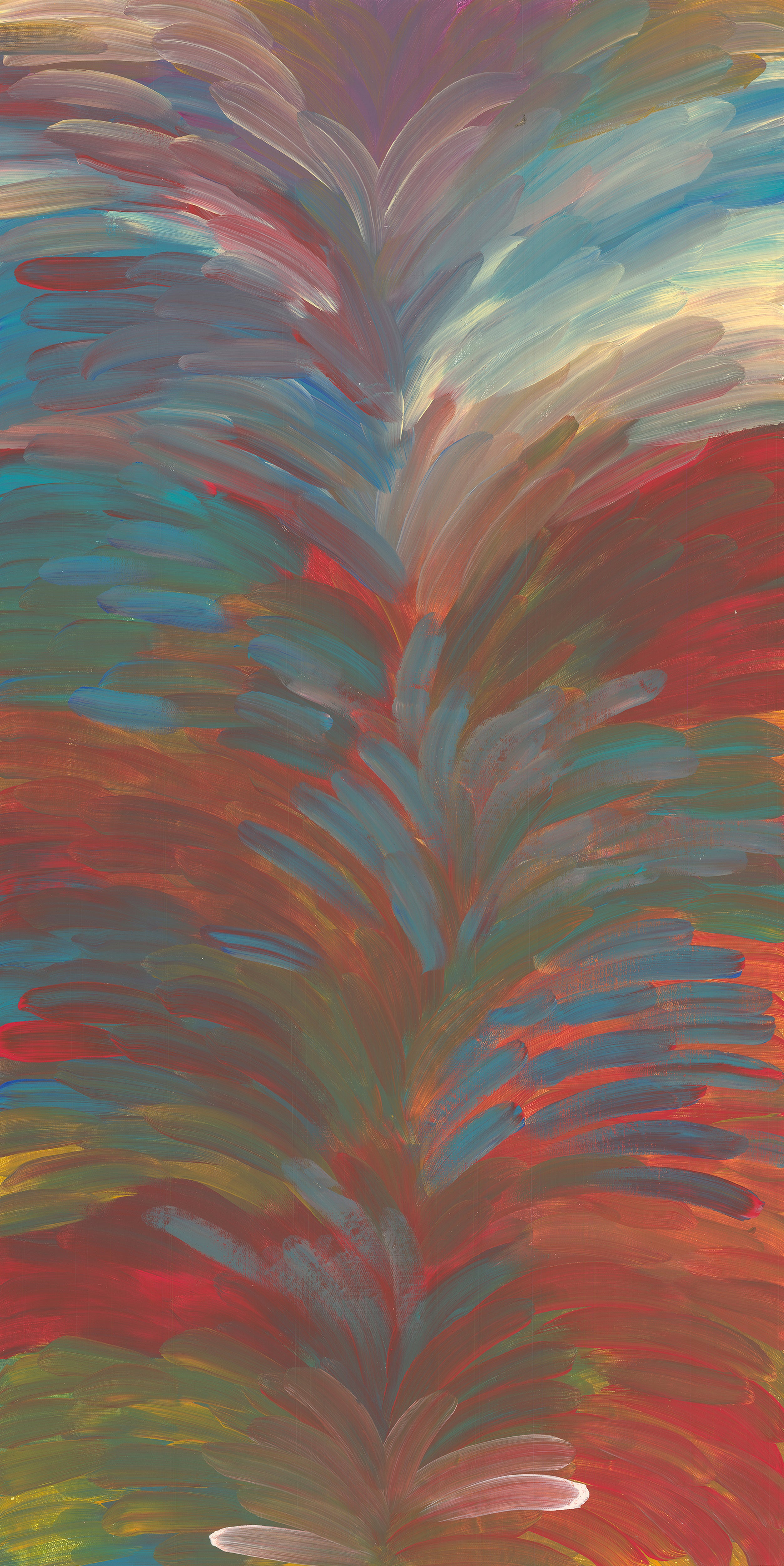 Gloria Petyarre | 'Medicine Leaves, 2018' | 200x93cm-thumbmail-1
