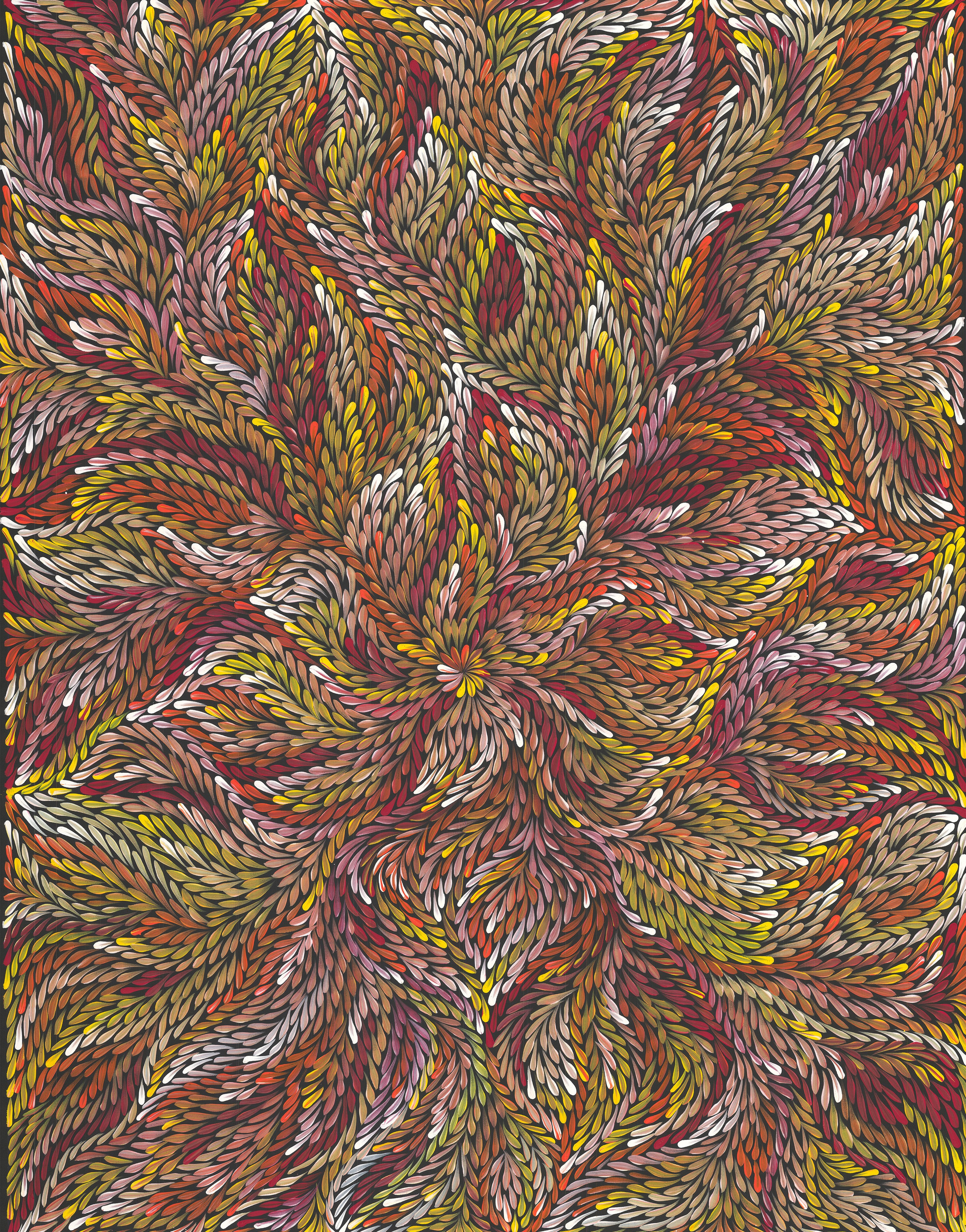 Jeannie Petyarre | 'Medicine Leaves, 2010' | 145x120cm-thumbmail-1