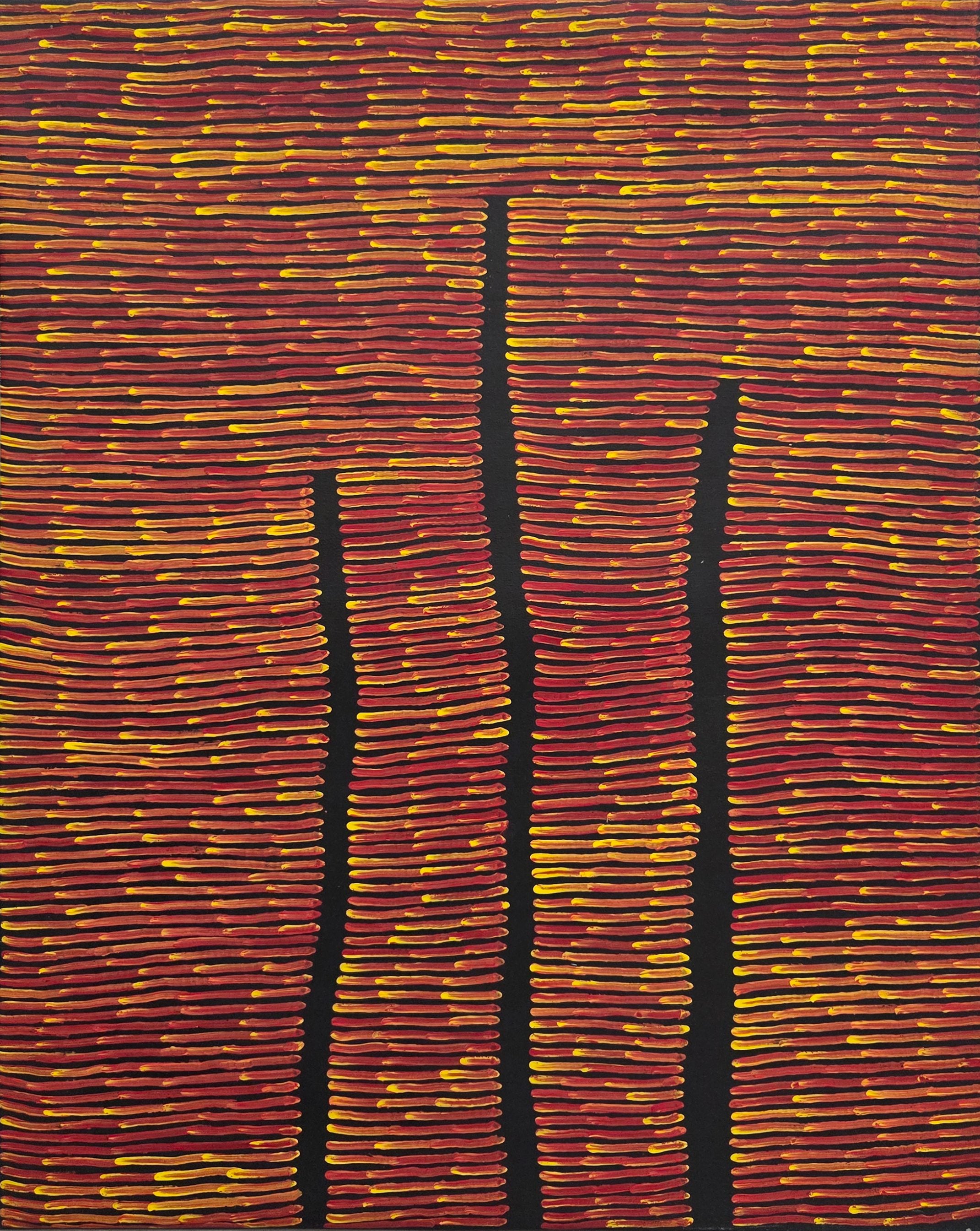 Ronnie Tjampitjinpa | 'Fire Dreaming, 2009' | 120x150cm