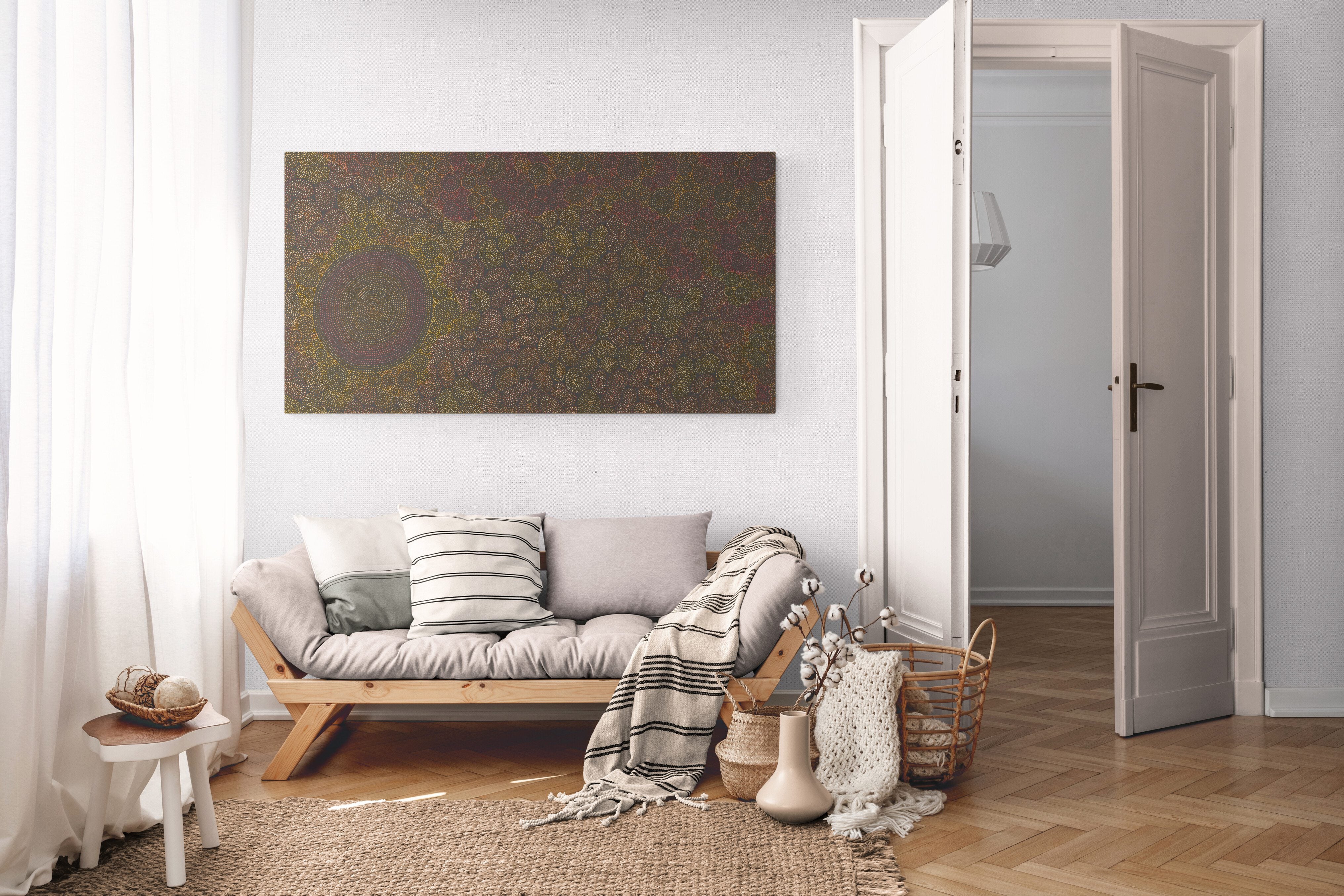 Sarrita King | 'Waterhole - Dry Season, 2023' | Canvas Print-thumbmail-2