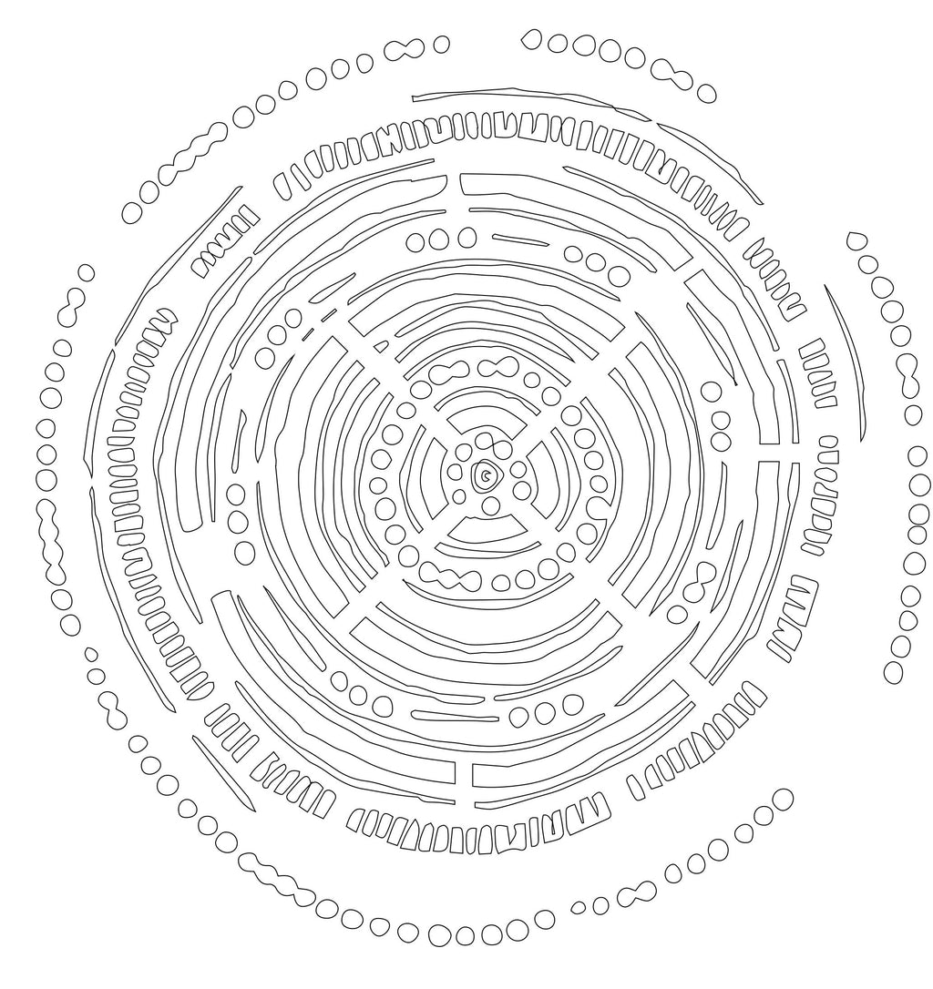 'Language of the Earth I' | 90x90x10cm