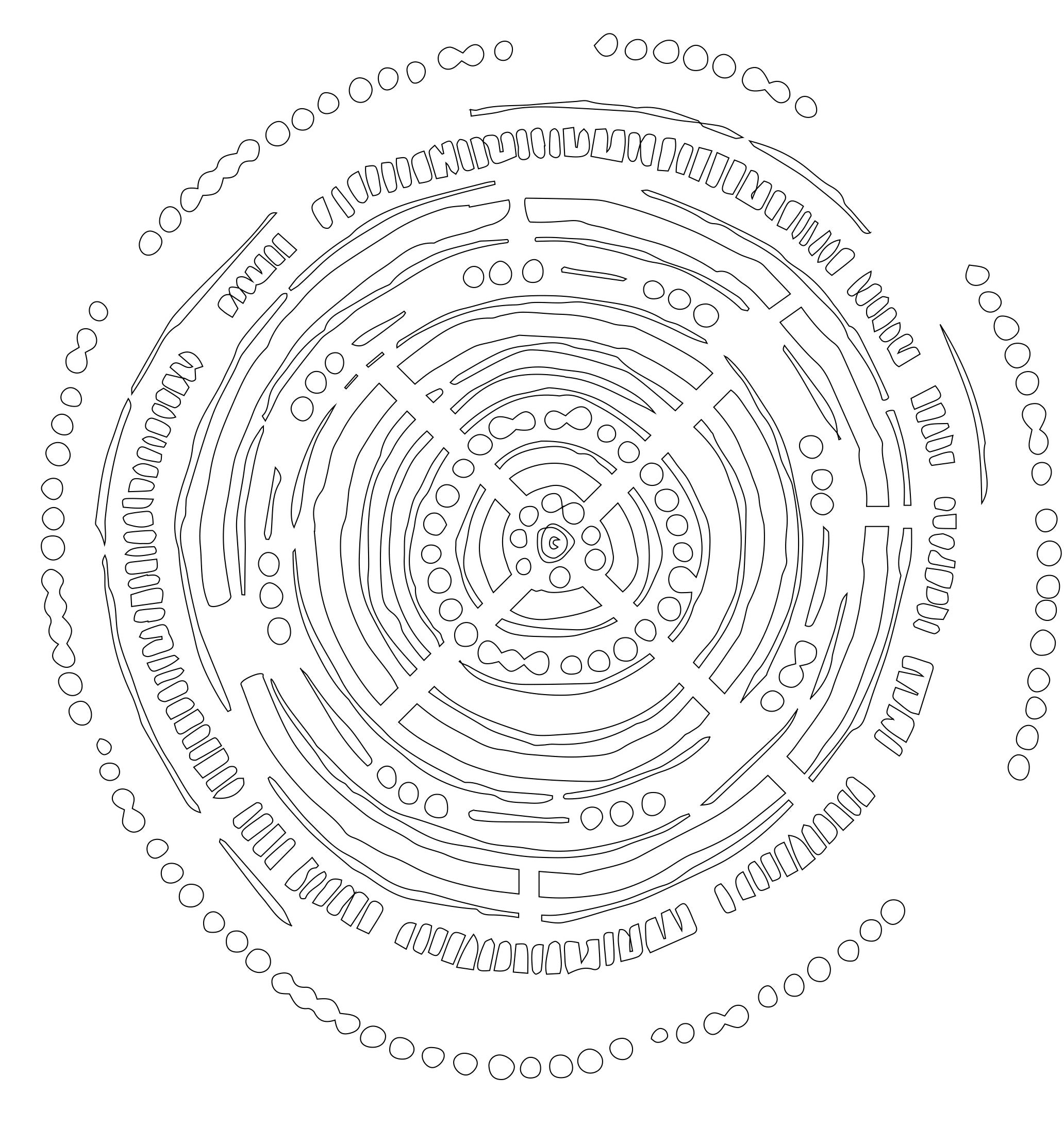 'Language of the Earth I' | 90x90x.03cm