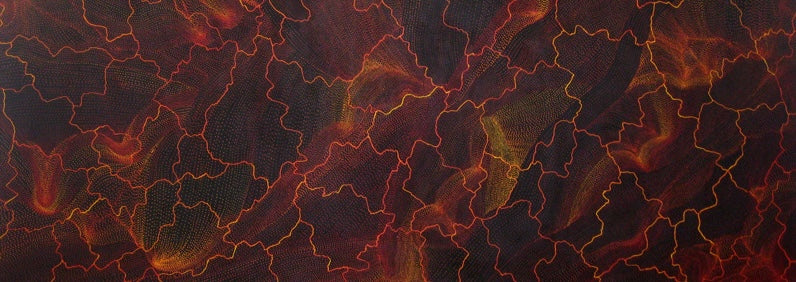 Sarrita King | 'Lightning, 2009' | 180x400cm