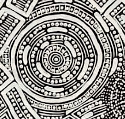 'Language of the Earth I' | 90x90x.03cm