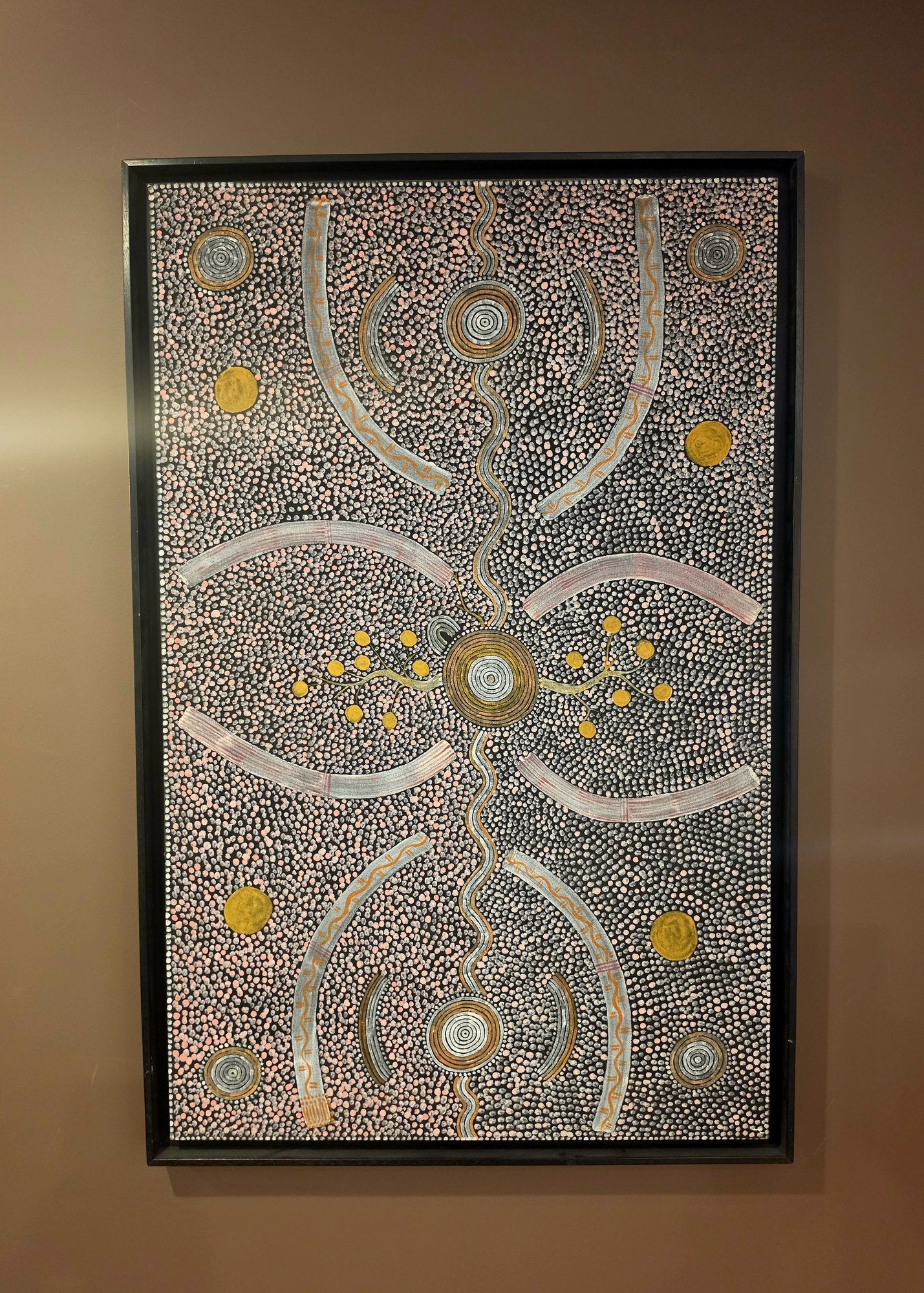 Additional view of Native Orange Dreaming by kaapa mbitjana tjampityjinpa