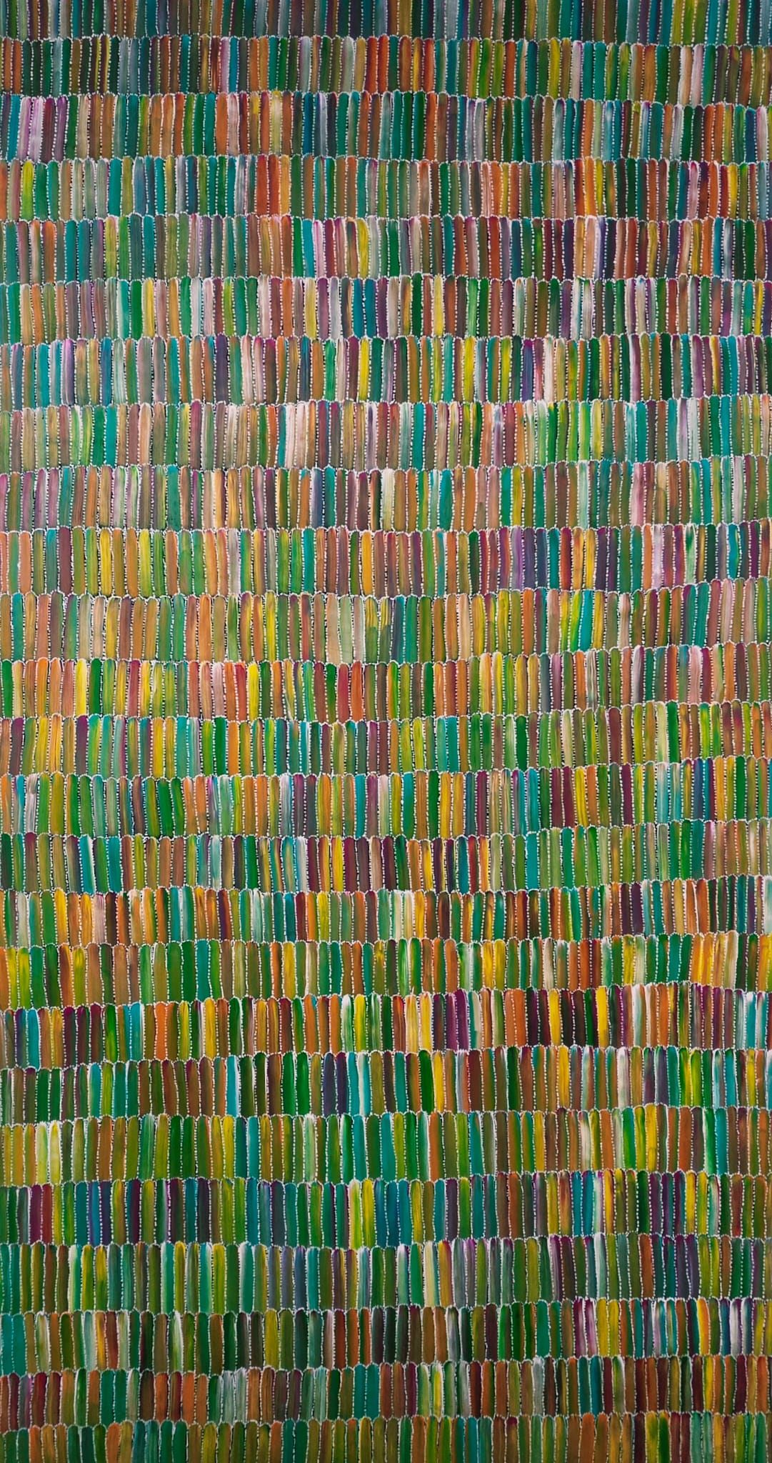 Jeannie Mills Pwerle | 'Bush Yam, 2024' | 108x197cm-thumbmail-1