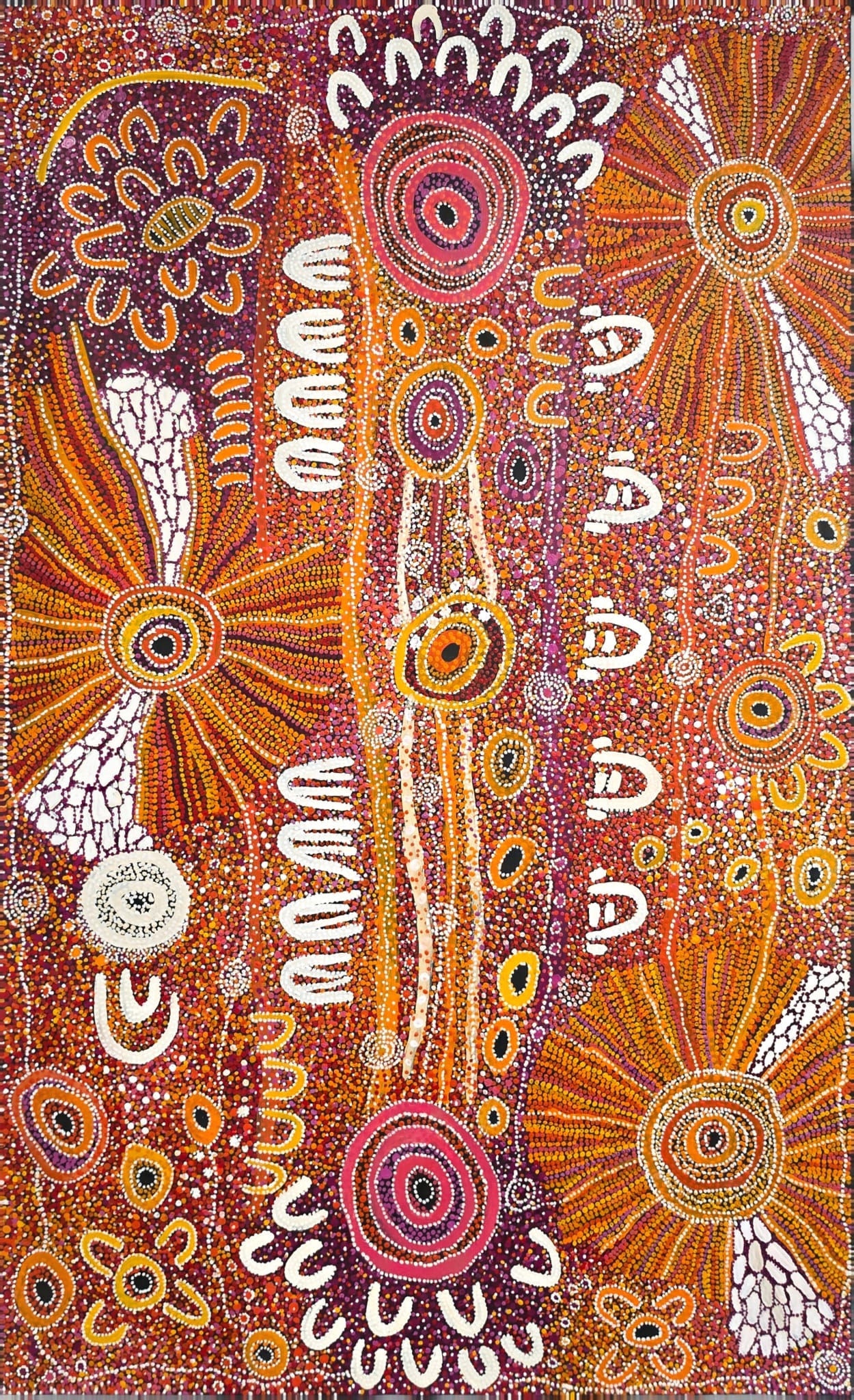 Charmaine Pwerle | 'Birthing Story, 2025' | 90x150cm-thumbmail-1