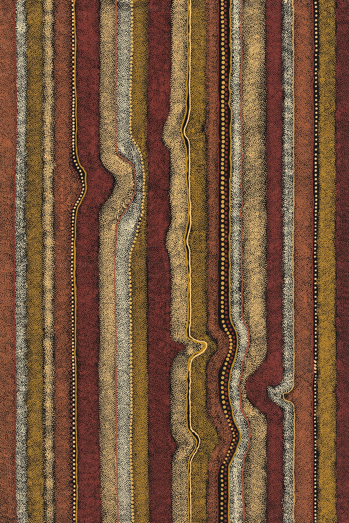 William King Jungala | 'Movement of the Earth' | 2005 | Fine Art Print