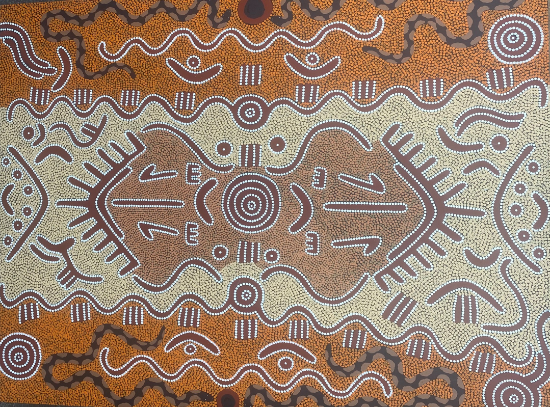 Kangaroo Ceremony and Big Lightning Storm | 150x198cm-thumbmail-1